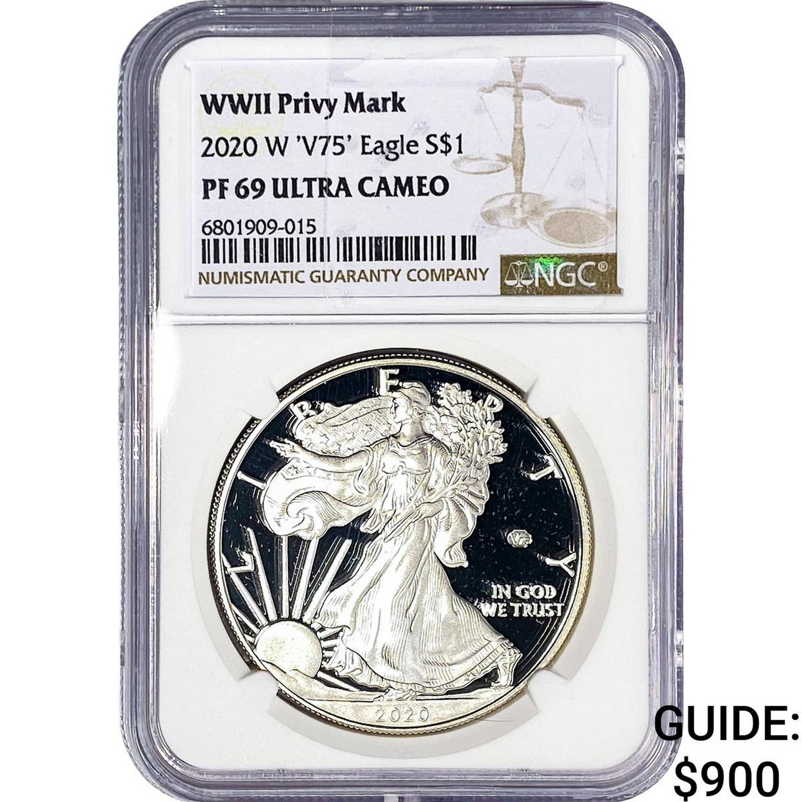 2020-W Silver Eagle NGC PF69 Ultra Cameo (1 of 2)