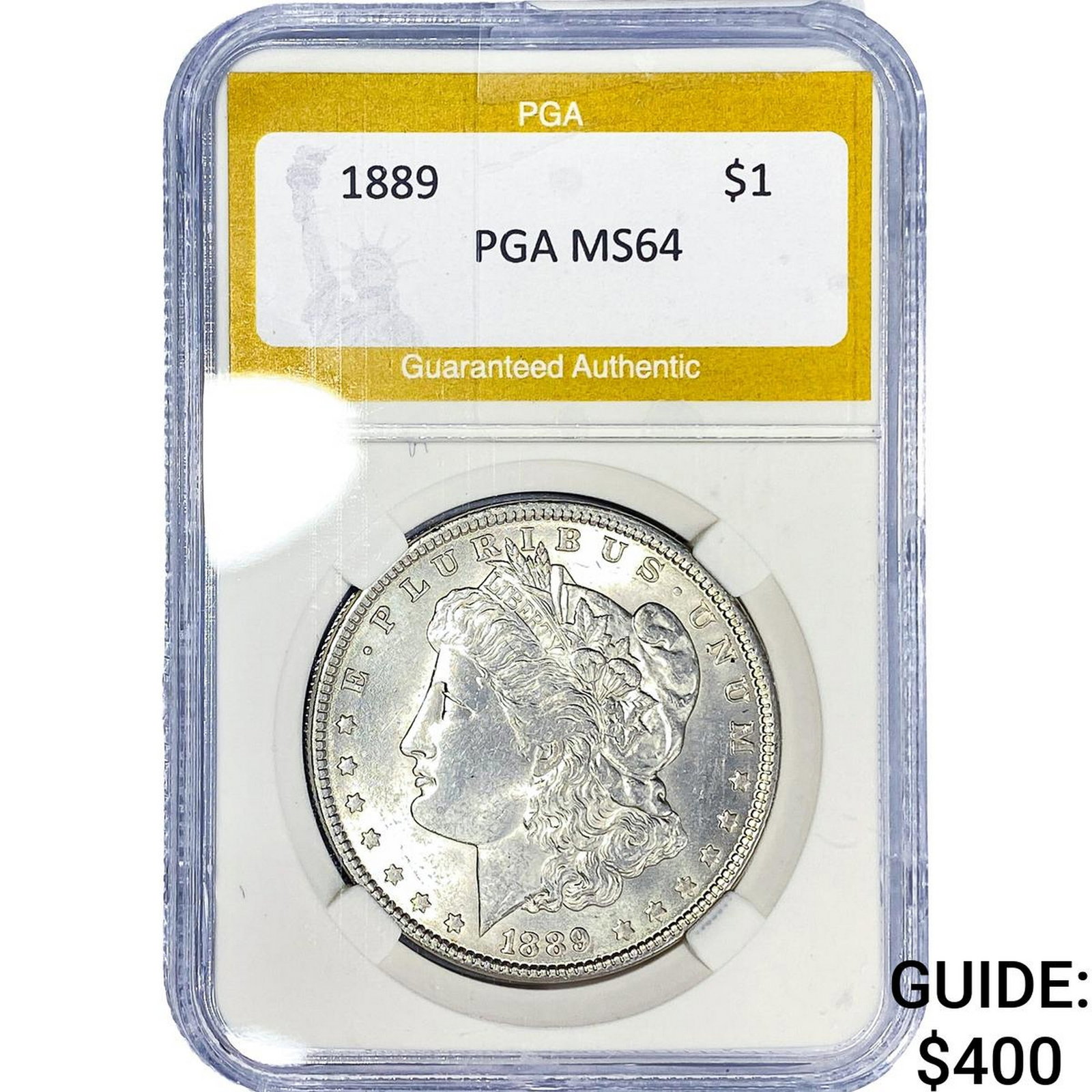 1889 Morgan Silver Dollar PGA MS64: 1889 Morgan Silver Dollar PGA MS64