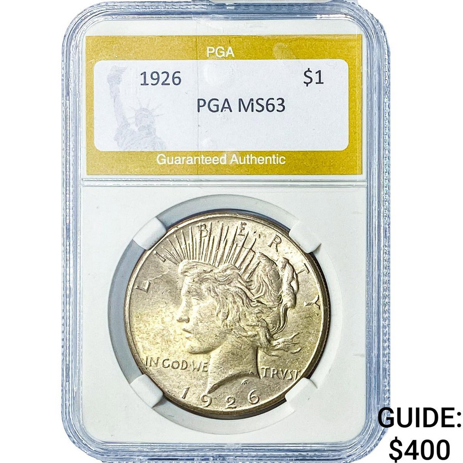 1926 Silver Peace Dollar PGA MS63 (1 of 2)