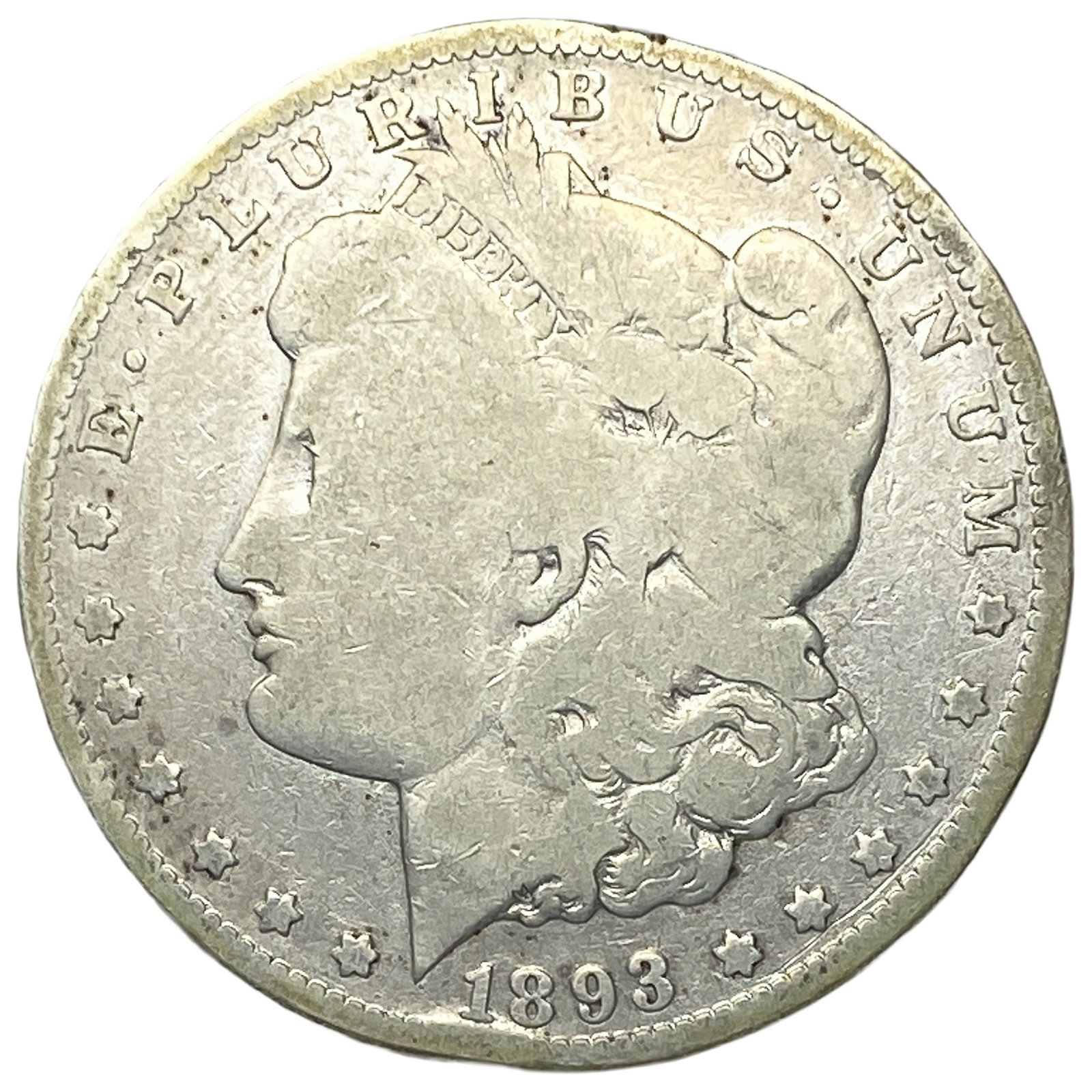 1893 Morgan Silver Dollar (1 of 2)