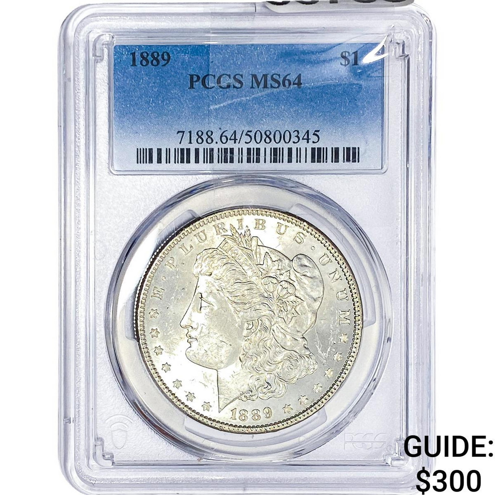 1889 Morgan Silver Dollar PCGS MS64: 1889 Morgan Silver Dollar PCGS MS64