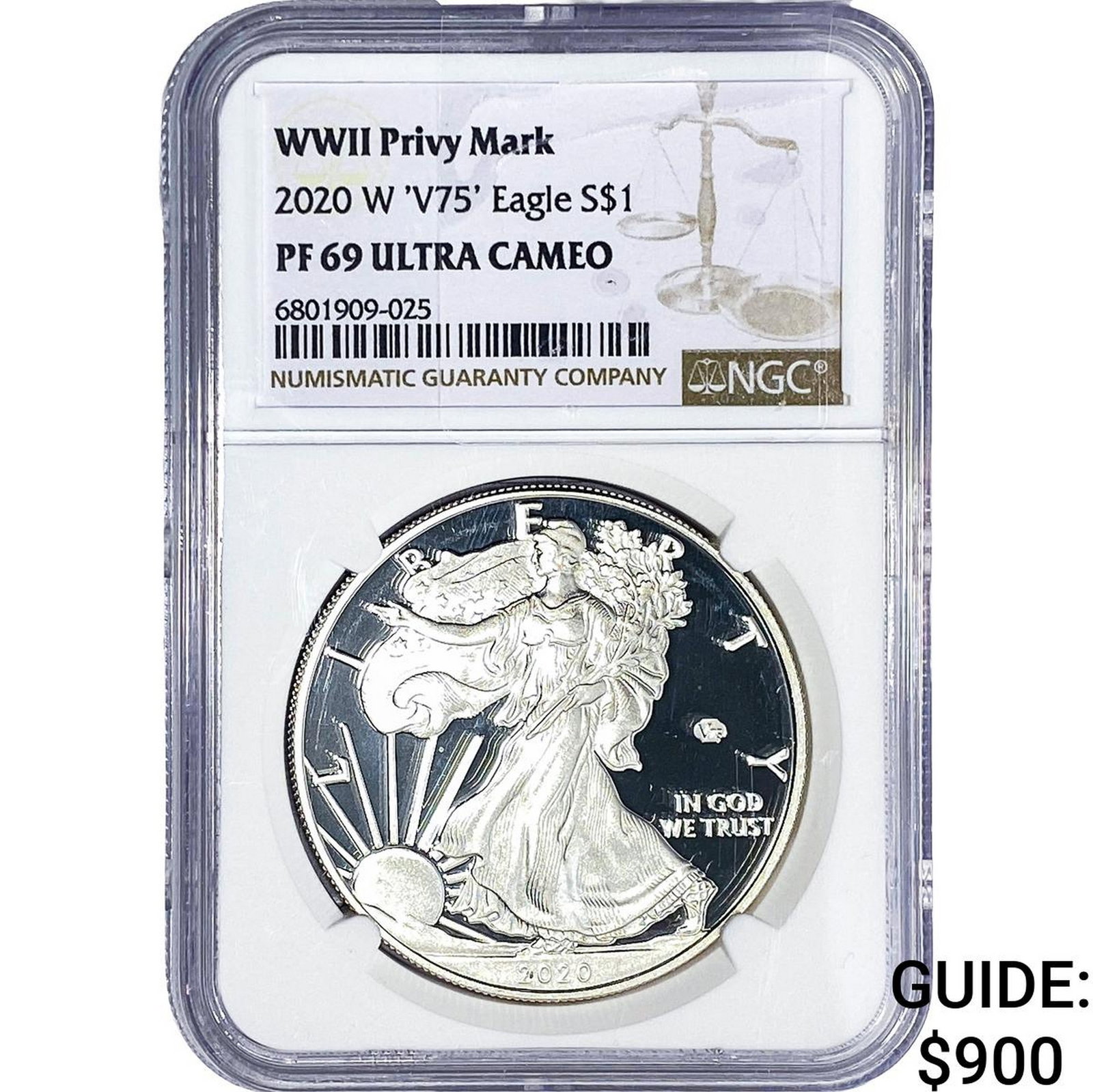 2020-W Silver Eagle NGC PF69 Ultra Cameo (1 of 2)