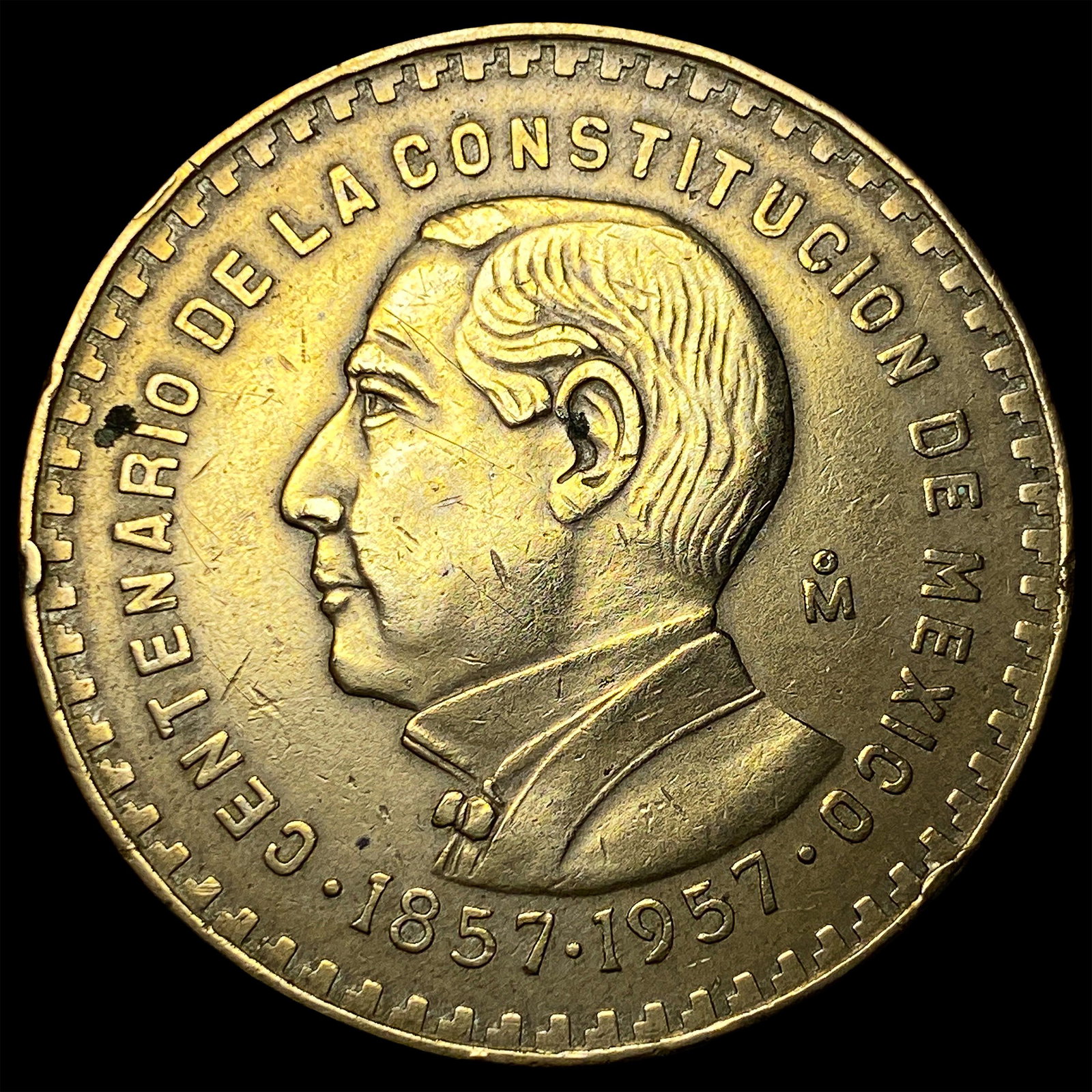 1957Mo Mexico Silver 1 Peso (1 of 2)