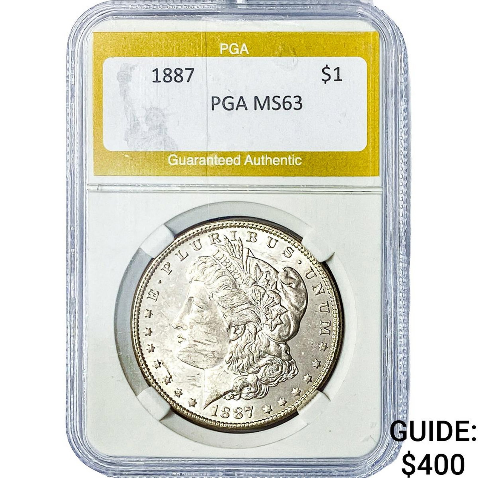 1887 Morgan Silver Dollar PGA MS63 (1 of 2)