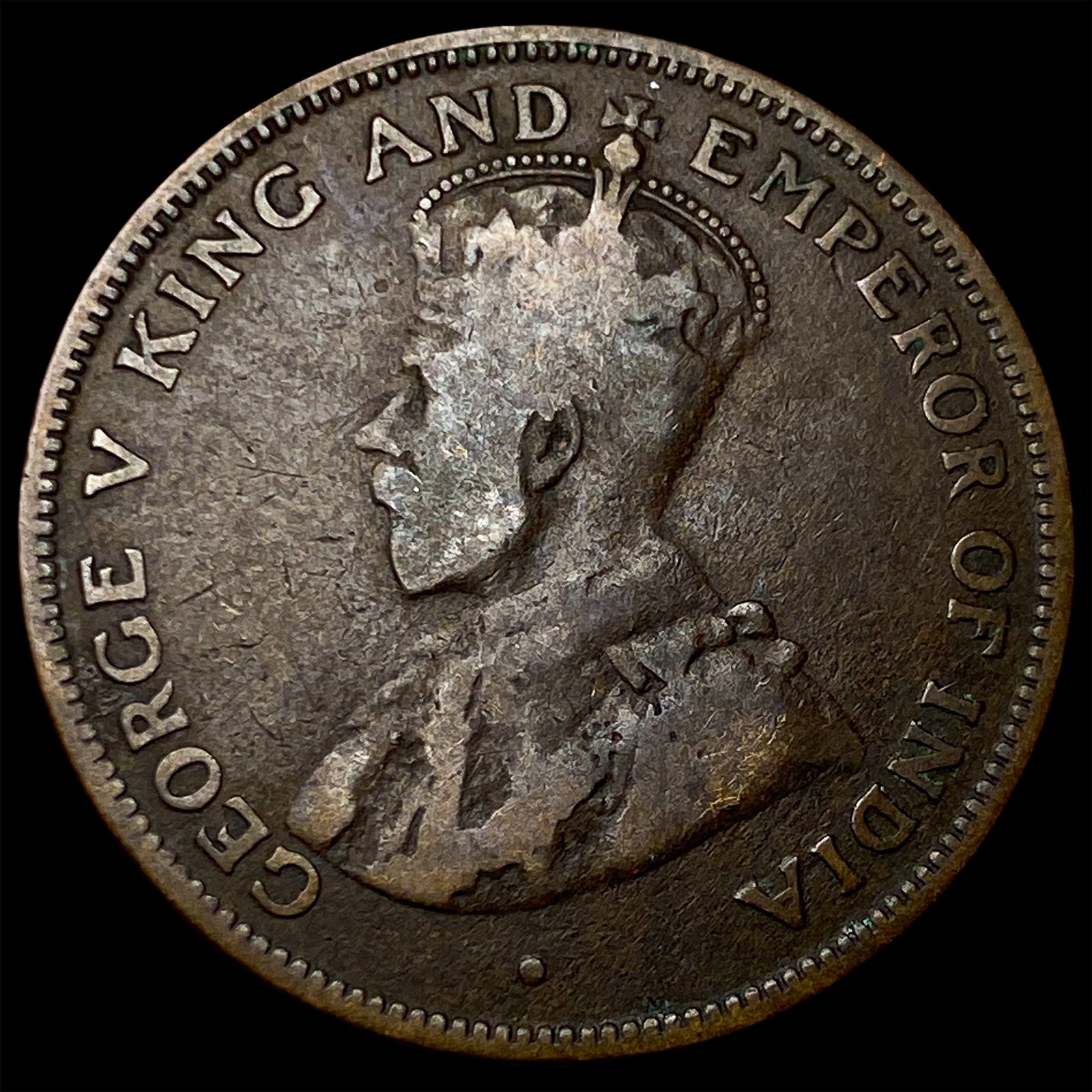 1924 British Honduras Bronze 1 Cent: 1924 British Honduras Bronze 1 Cent
