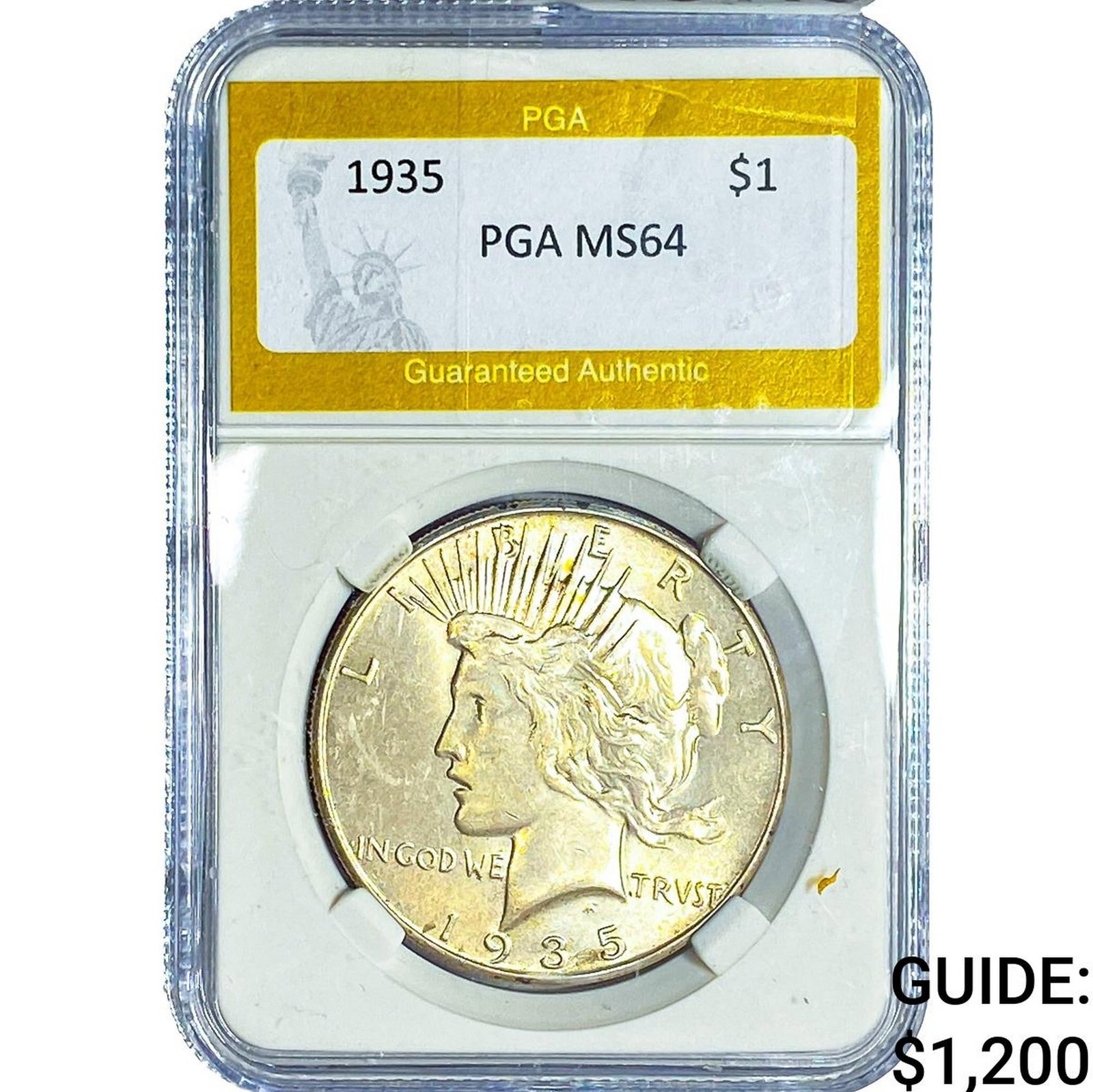 1935 Silver Peace Dollar PGA MS64 (1 of 2)