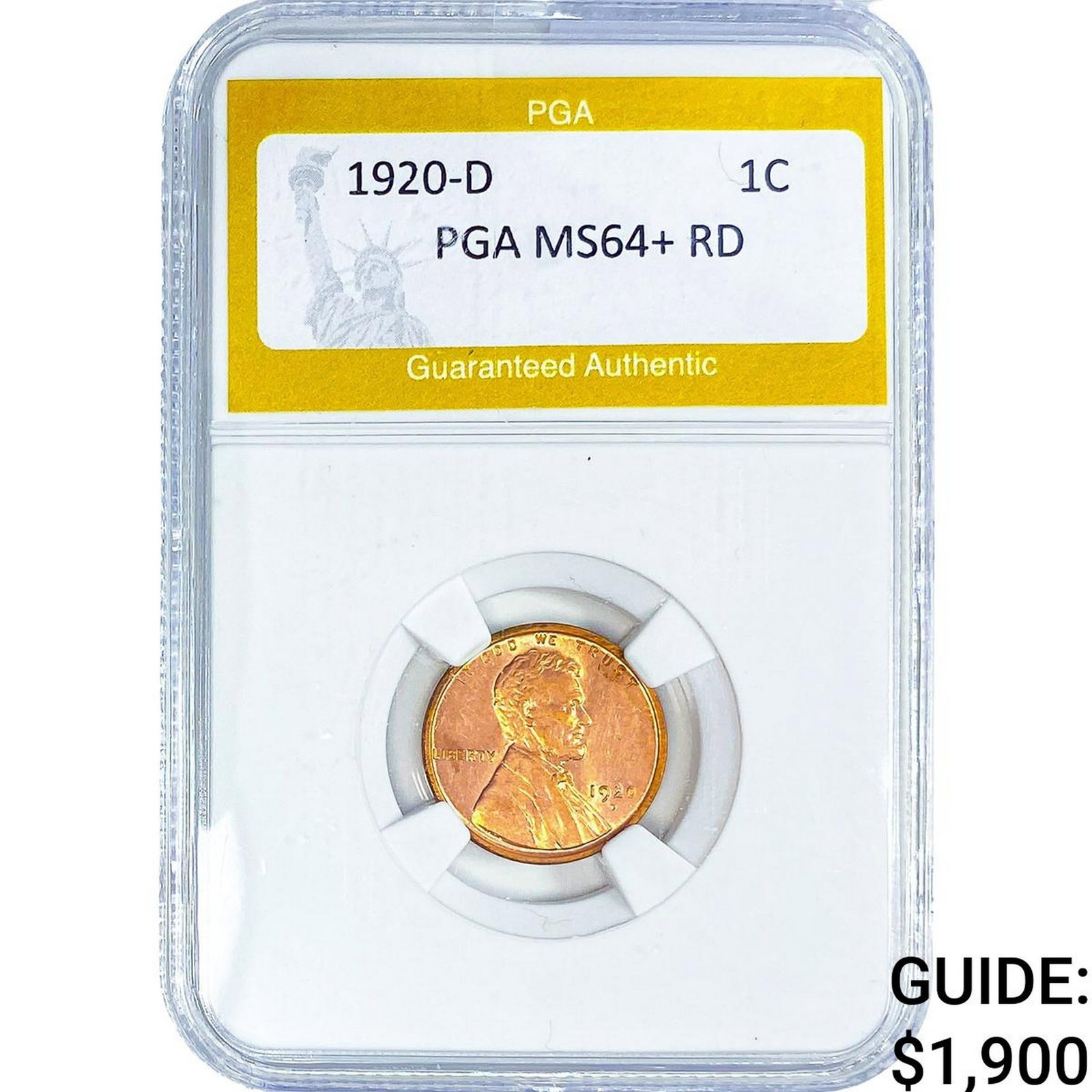1920-D Wheat Cent PGA MS64+ RD (1 of 2)