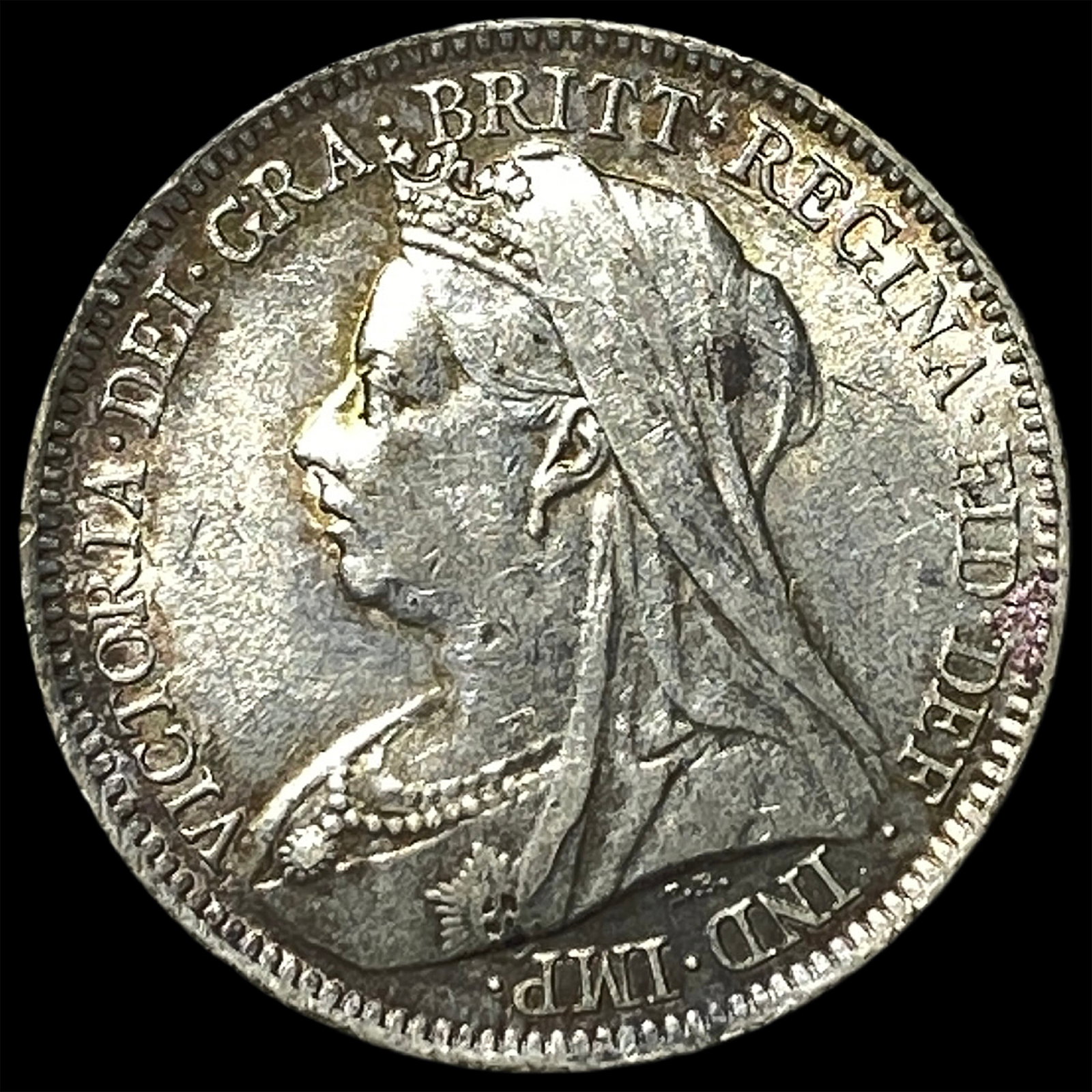 1899 Great Britain Silver 6 Pence: 1899 Great Britain Silver 6 Pence