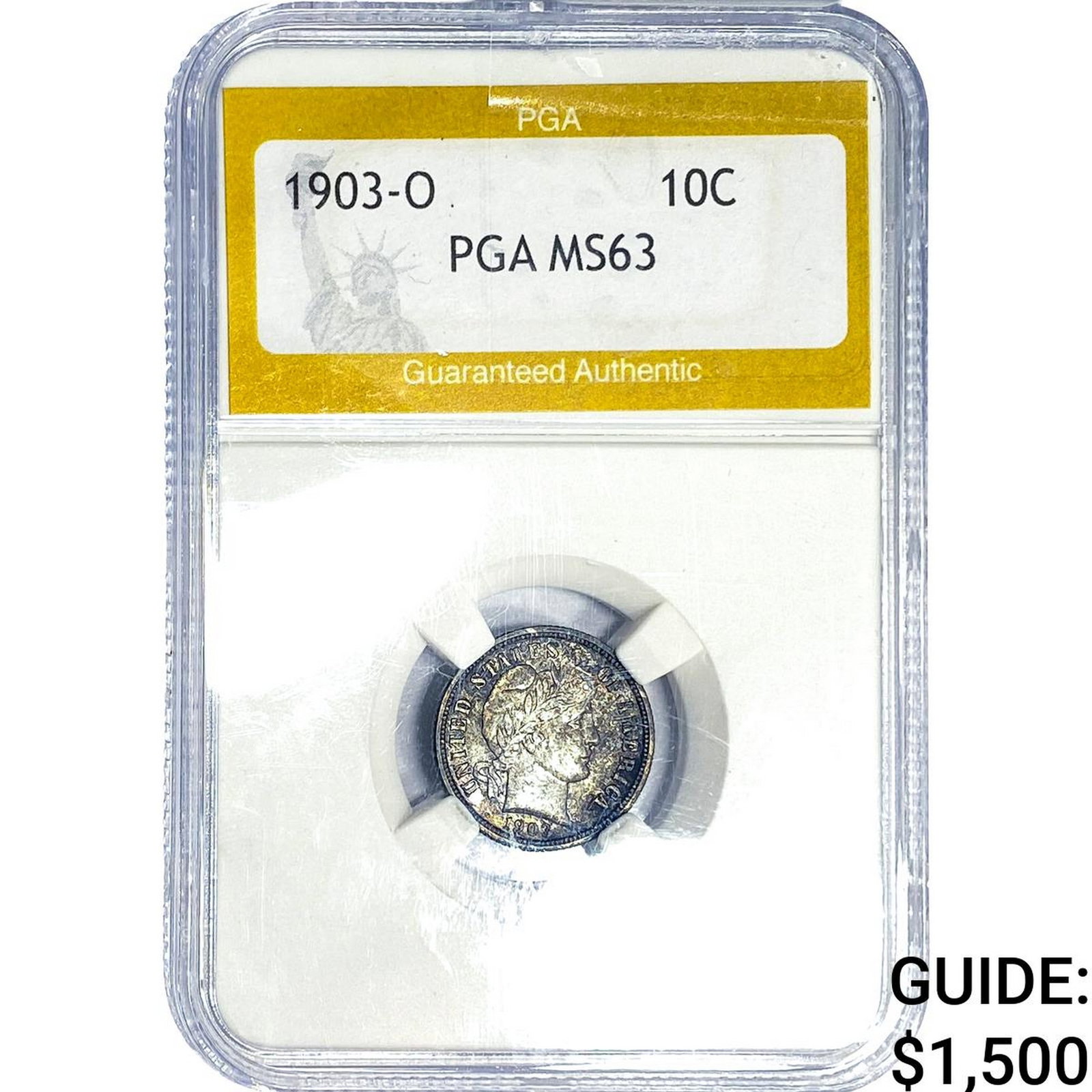 1903-O Barber Dime PGA MS63 (1 of 2)