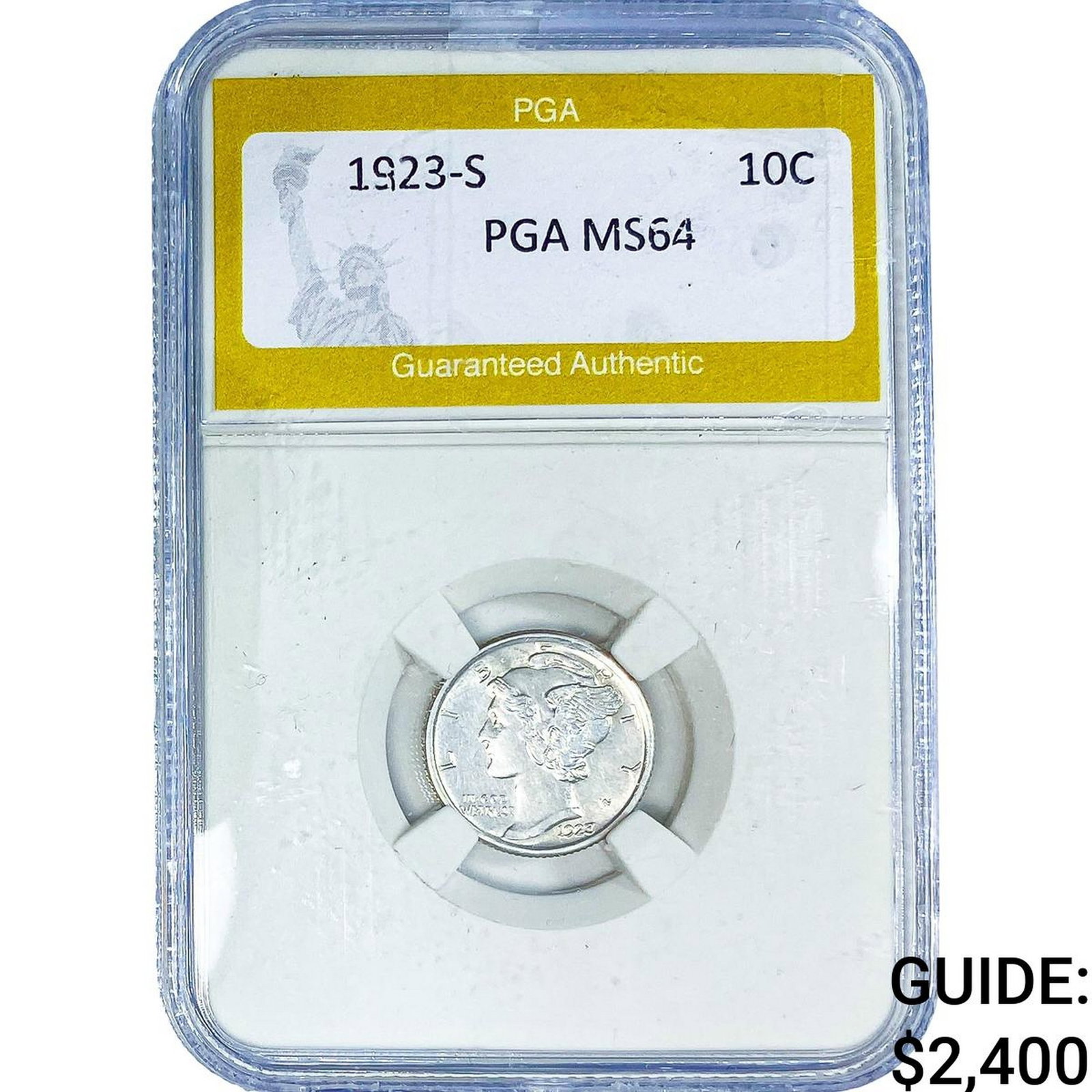 1923-S Mercury Silver Dime PGA MS64 (1 of 2)
