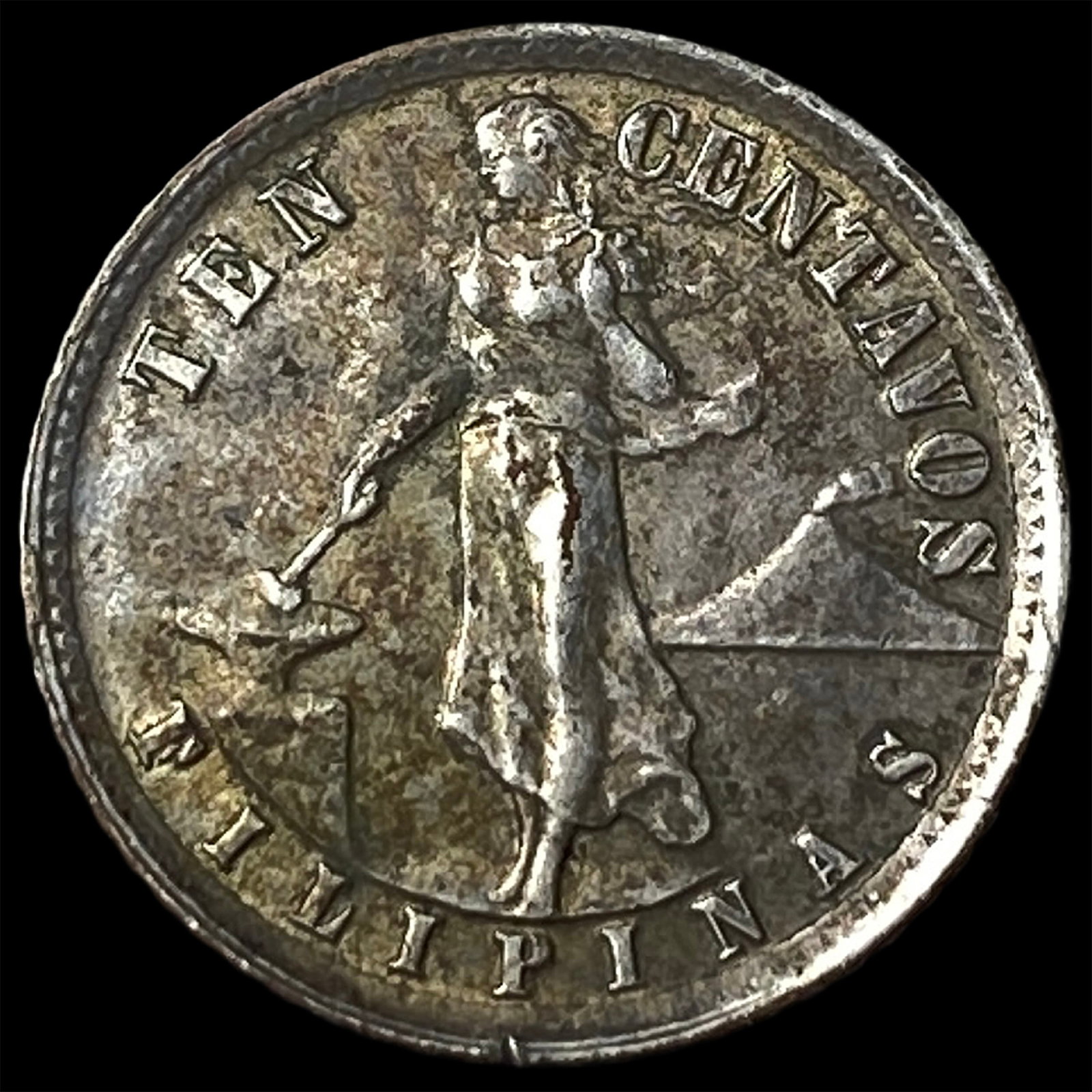 1941-M Philippines Silver 10 Centavos (1 of 2)