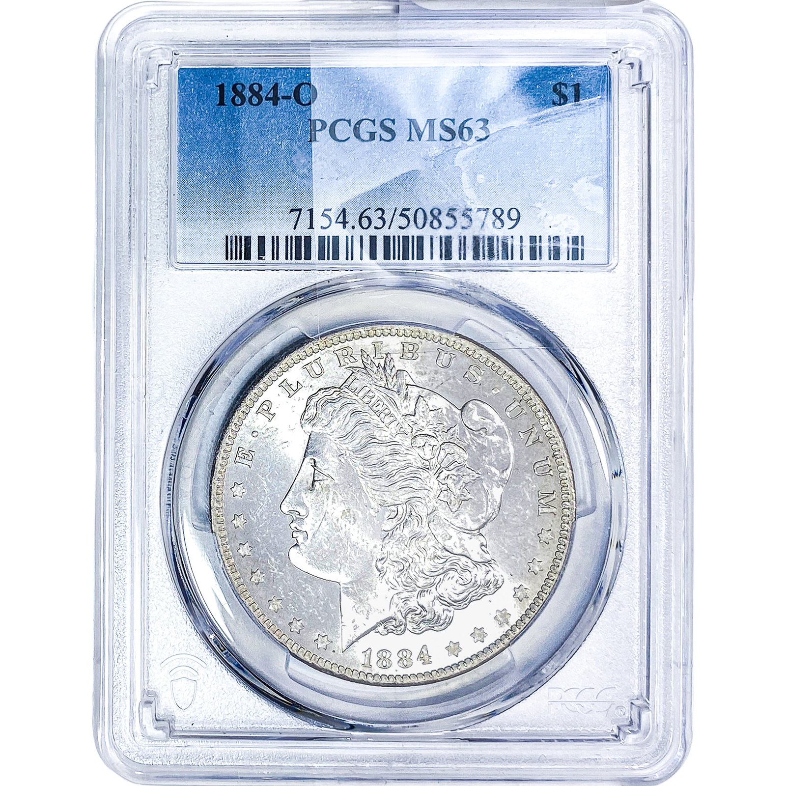 1884-O Morgan Silver Dollar PCGS MS63: 1884-O Morgan Silver Dollar PCGS MS63