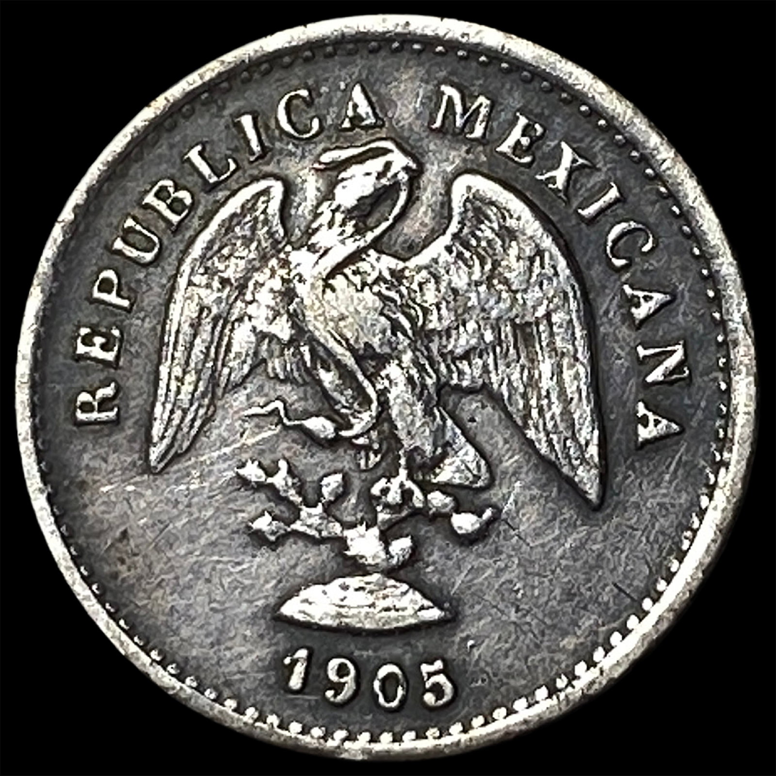 1905 Mexico Silver 5 Centavos (1 of 2)