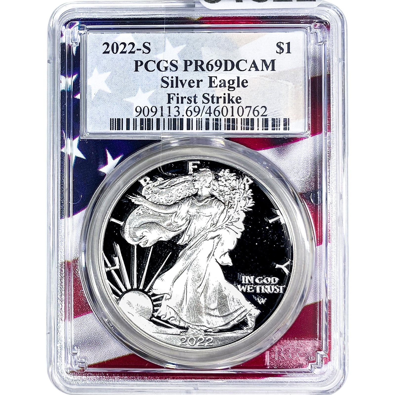 2022-S Silver Eagle PCGS PR69 DCAM (1 of 2)