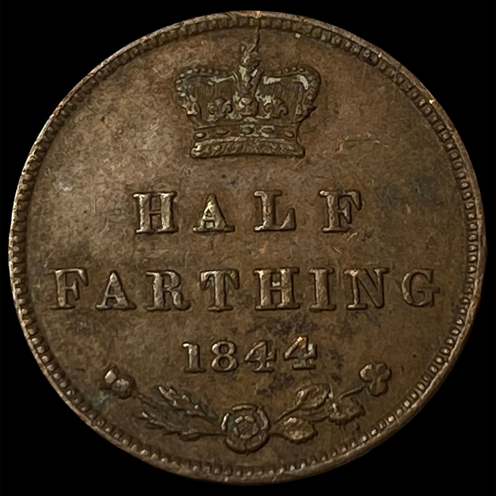 1844 Ceylon Copper 1/2 Farthing - 2