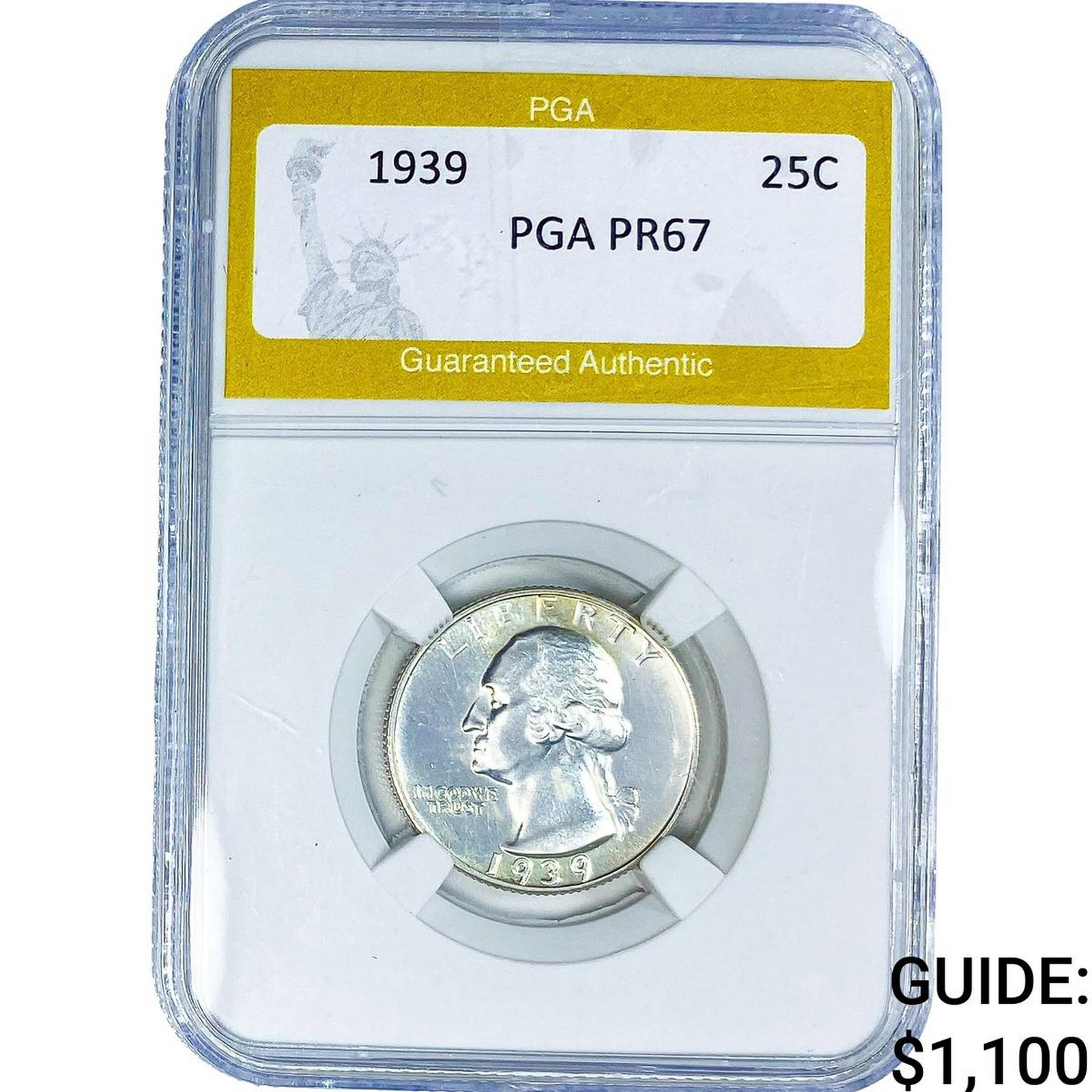 1939 Washington Silver Quarter PGA PR67: 1939 Washington Silver Quarter PGA PR67