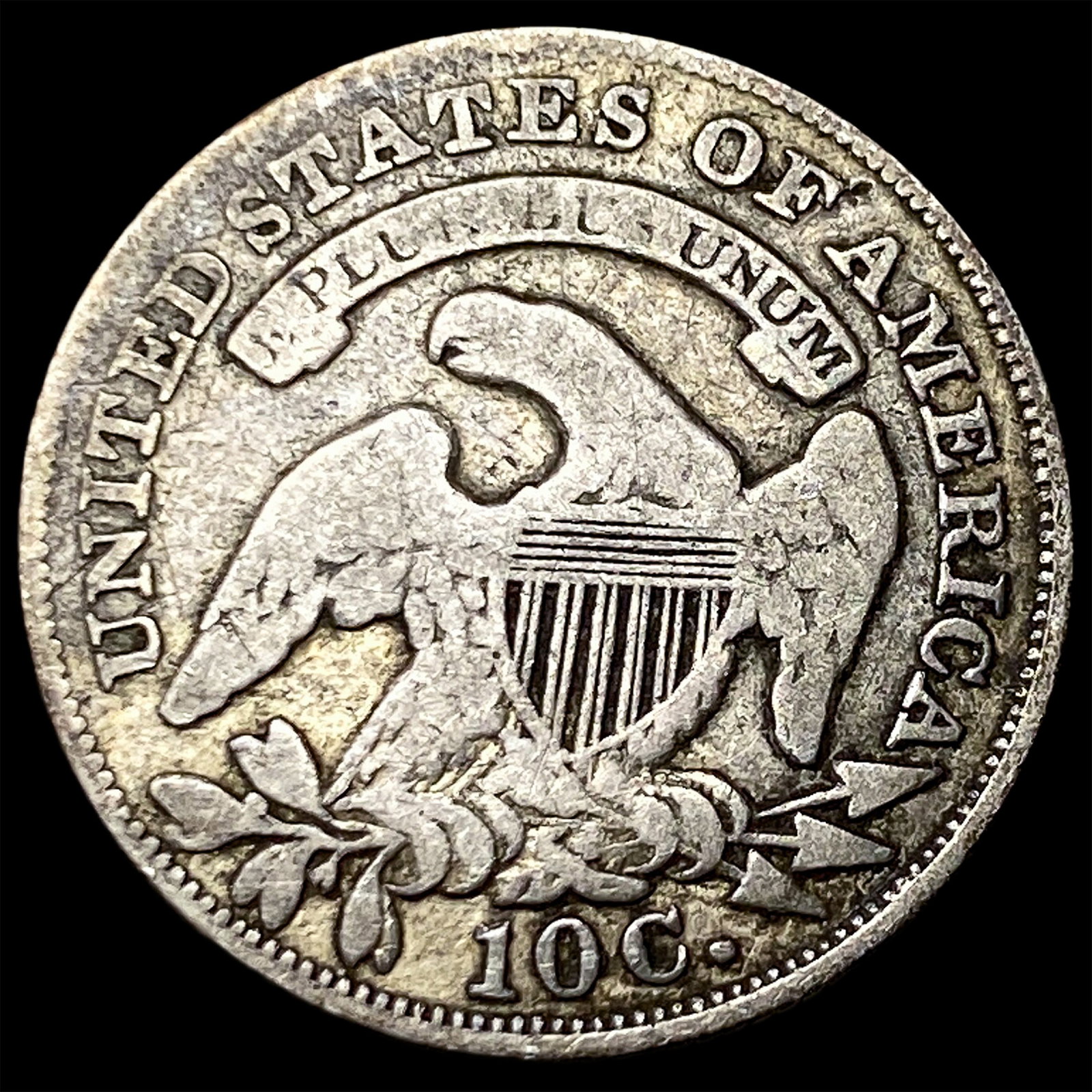 1836 Capped Bust Dime NICELY CIRCULATED - 2