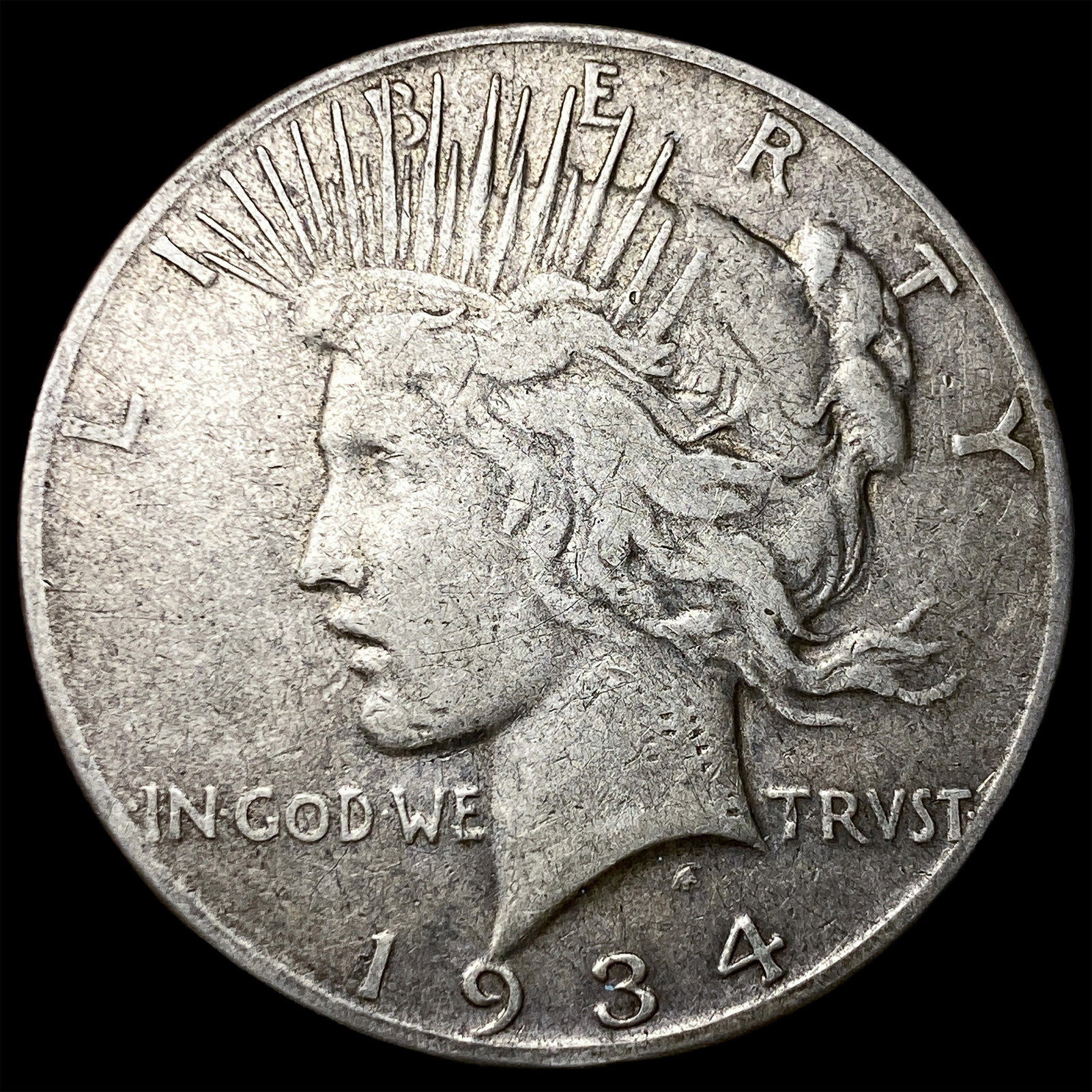 1934 Silver Peace Dollar LIGHTLY CIRCULATED: 1934 Silver Peace Dollar LIGHTLY CIRCULATED