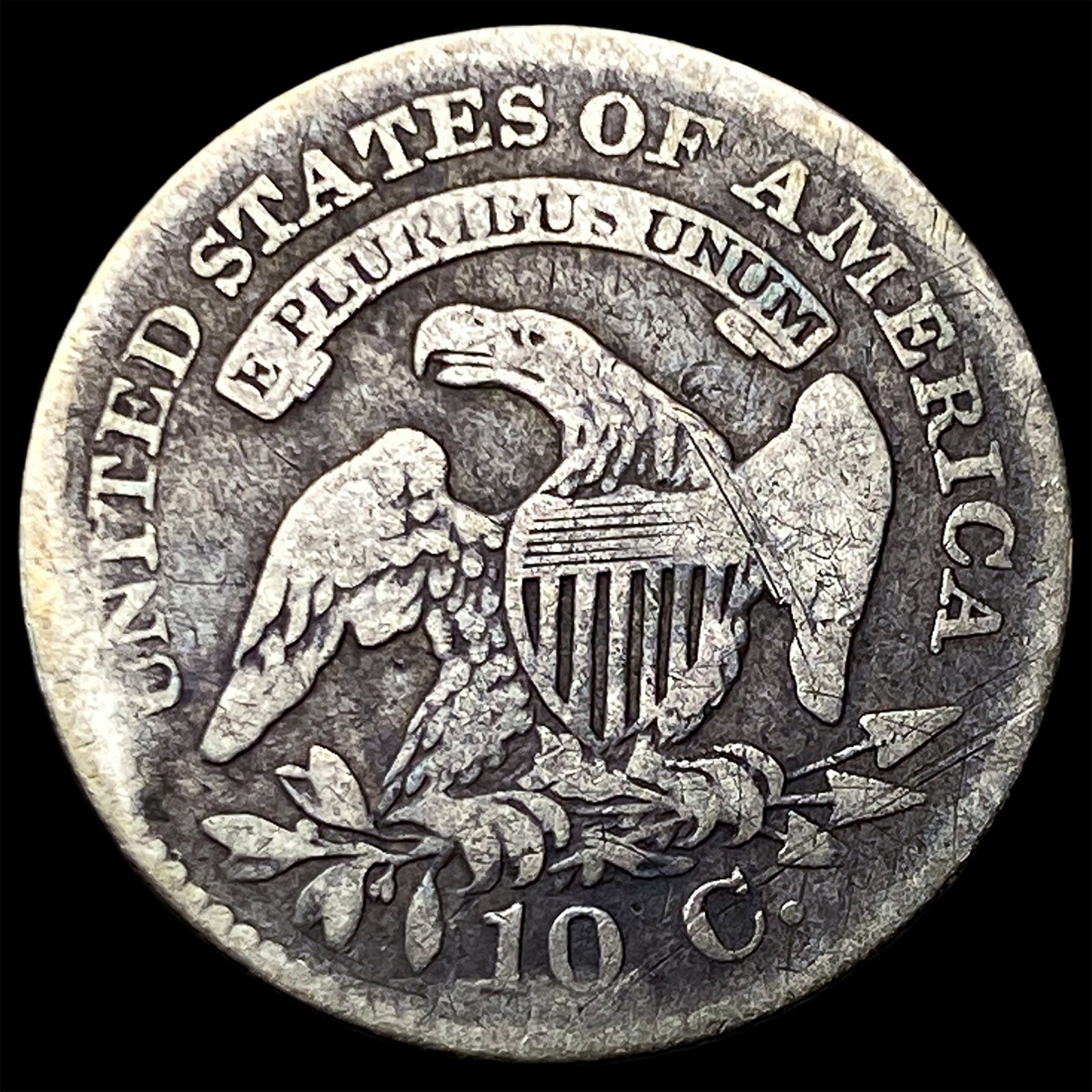 1825 Capped Bust Dime NICELY CIRCULATED - 2