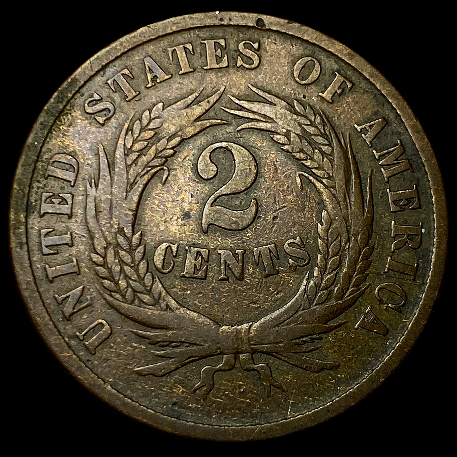 1864 Two-Cent Piece NICELY CIRCULATED - 2