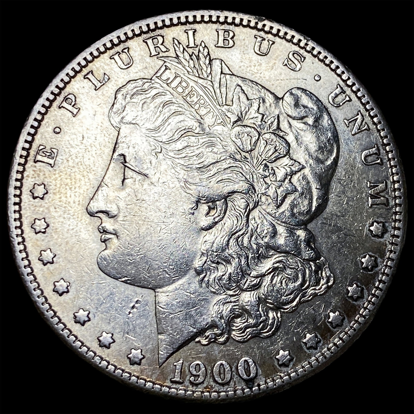 1900-S Silver Morgan Dollar CHOICE AU: 1900-S Silver Morgan Dollar CHOICE AU