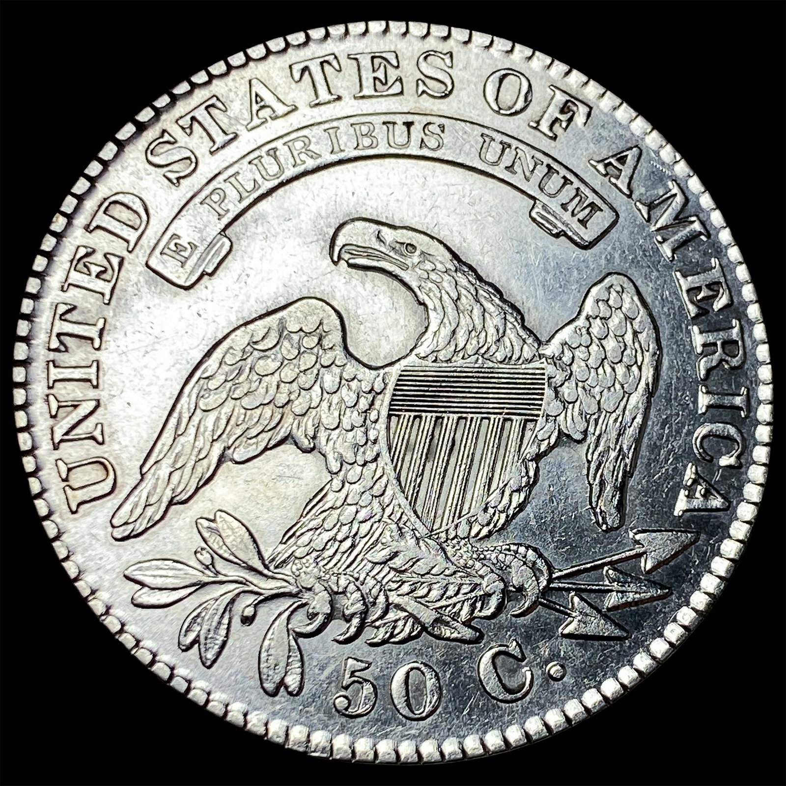 1830 Capped Bust Half Dollar CLOSELY UNCIRCULATED - 2