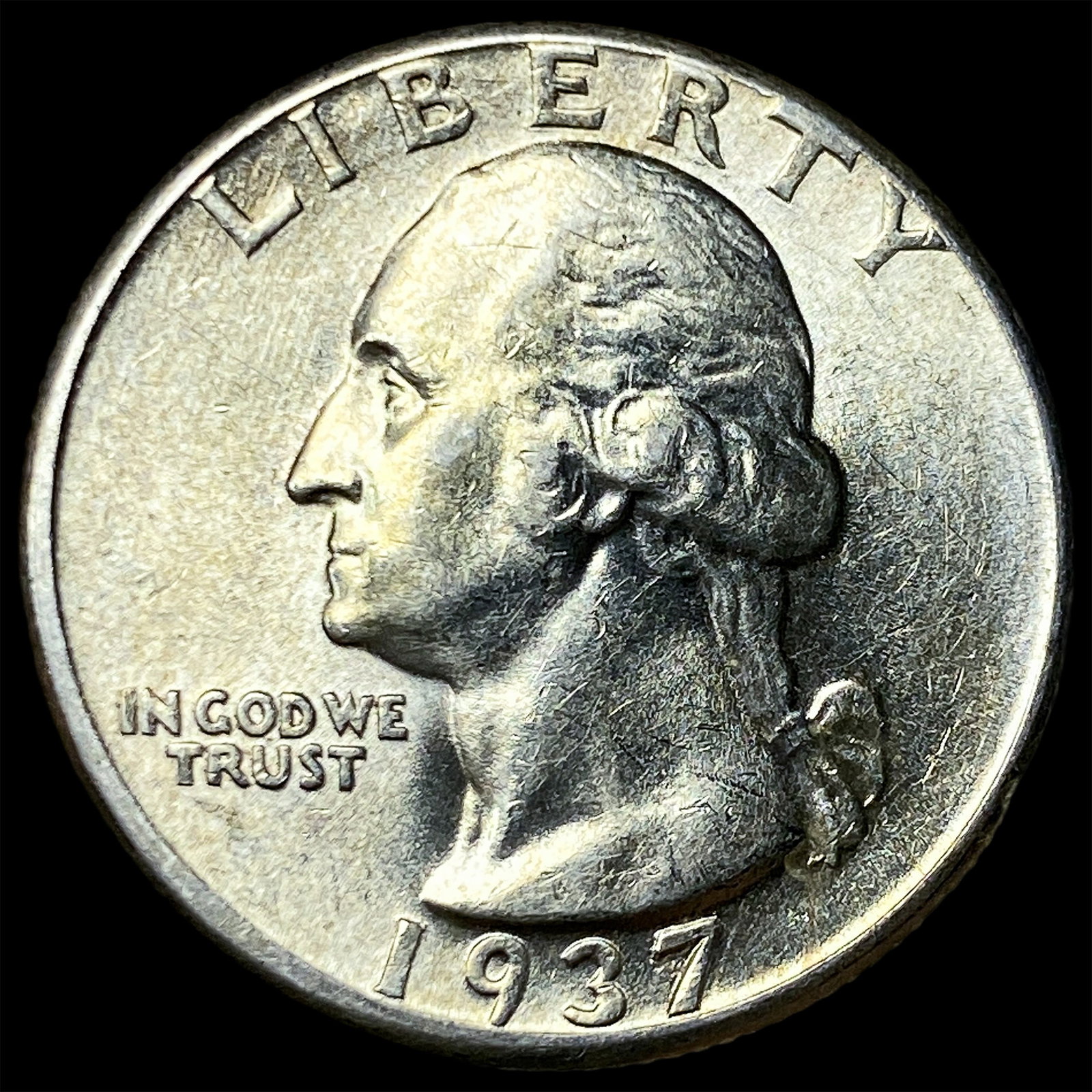 1937 Silver Washington Quarter UNCIRCULATED: 1937 Silver Washington Quarter UNCIRCULATED