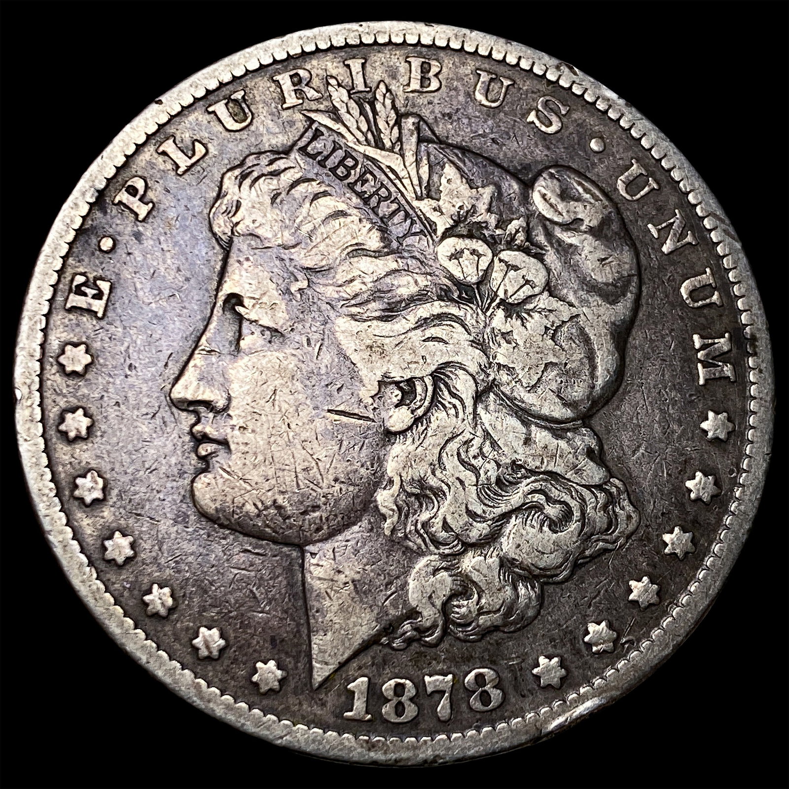 1878-CC Silver Morgan Dollar LIGHTLY CIRCULATED: 1878-CC Silver Morgan Dollar LIGHTLY CIRCULATED