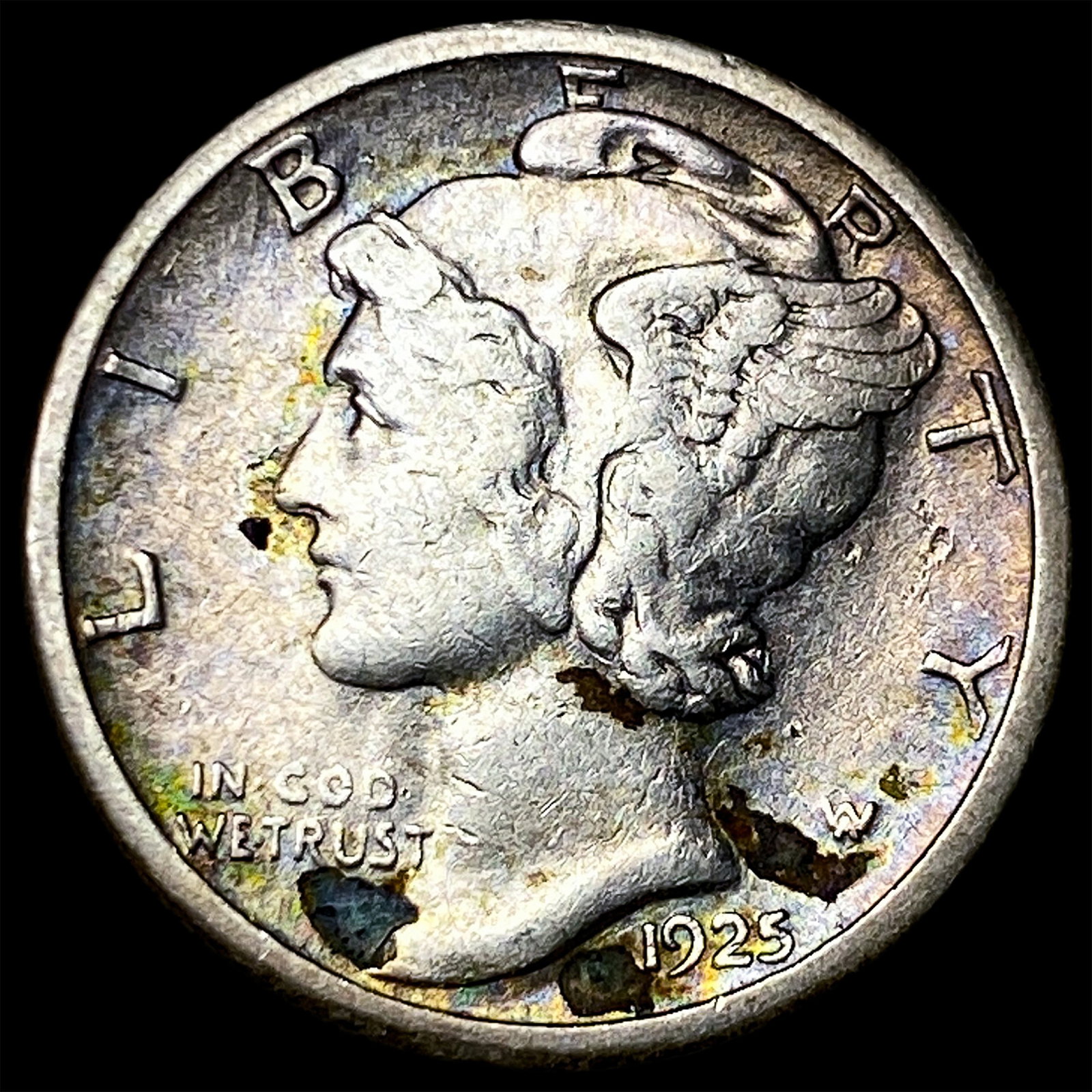 1923-S Silver Mercury Dime CLOSELY UNCIRCULATED: 1923-S Silver Mercury Dime CLOSELY UNCIRCULATED