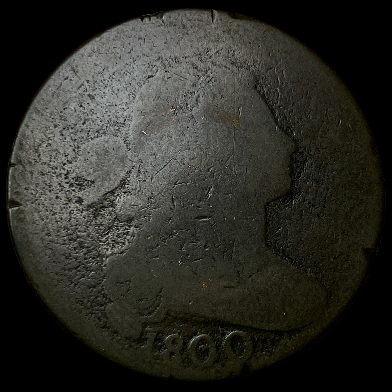 1800 Draped Bust Large Cent NICELY CIRCULATED: 1800 Draped Bust Large Cent NICELY CIRCULATED