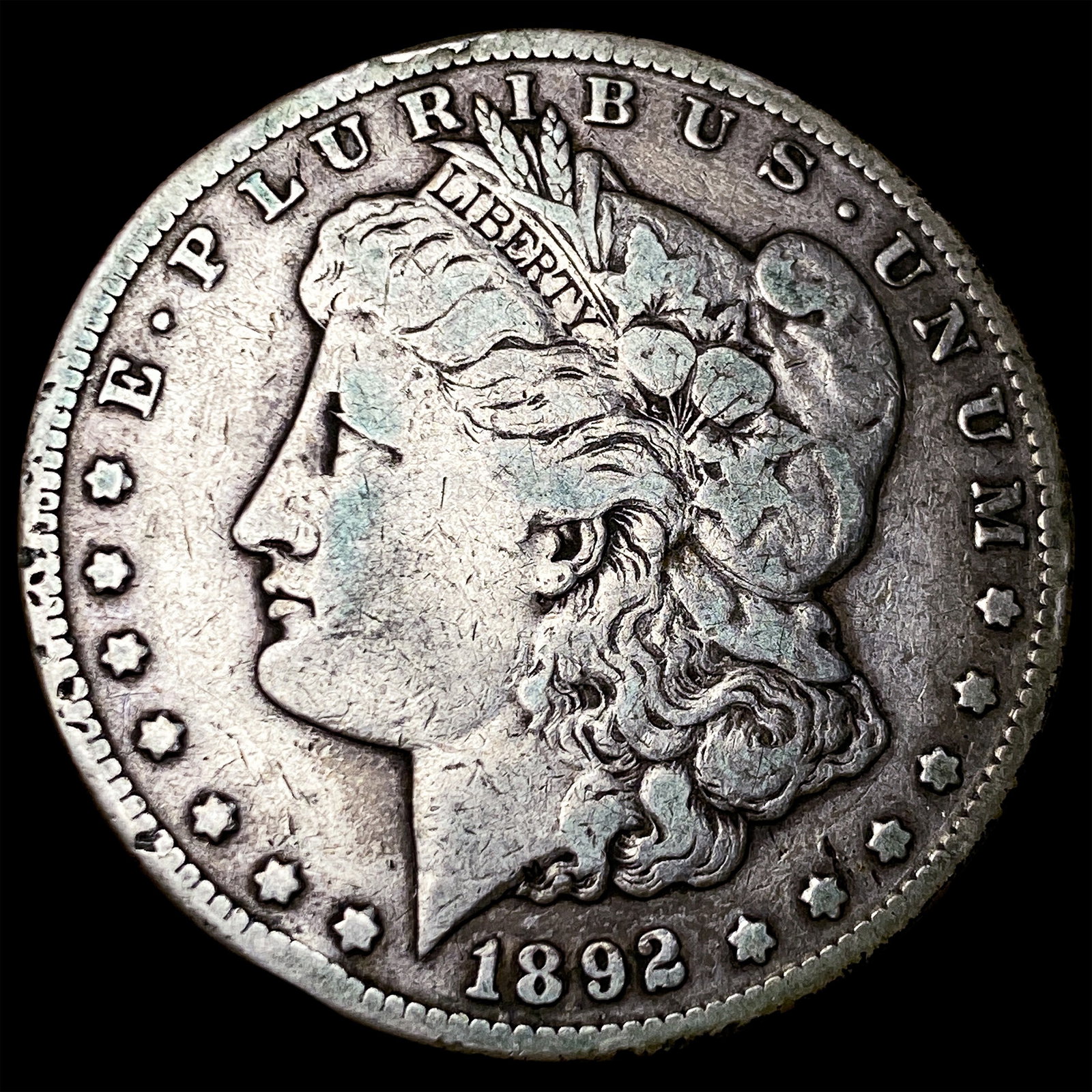 1892-CC Silver Morgan Dollar LIGHTLY CIRCULATED: 1892-CC Silver Morgan Dollar LIGHTLY CIRCULATED
