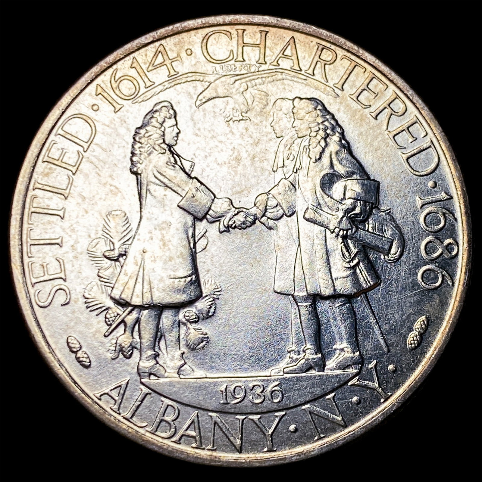 1936 Albany Charter Silver Half Dollar UNCIRCULATED: 1936 Albany Charter Silver Half Dollar UNCIRCULATED