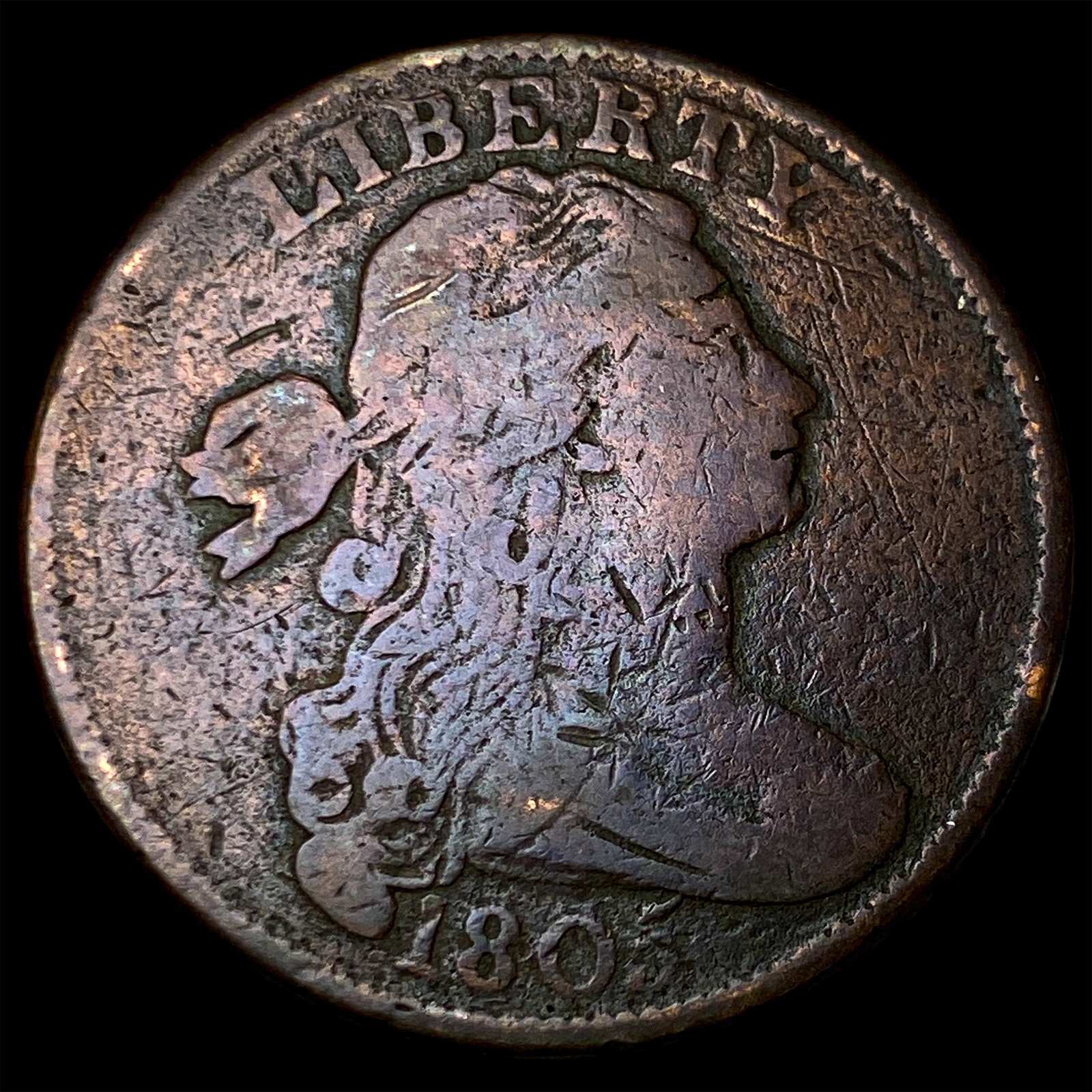 1803 Draped Bust Large Cent LIGHTLY CIRCULATED: 1803 Draped Bust Large Cent LIGHTLY CIRCULATED