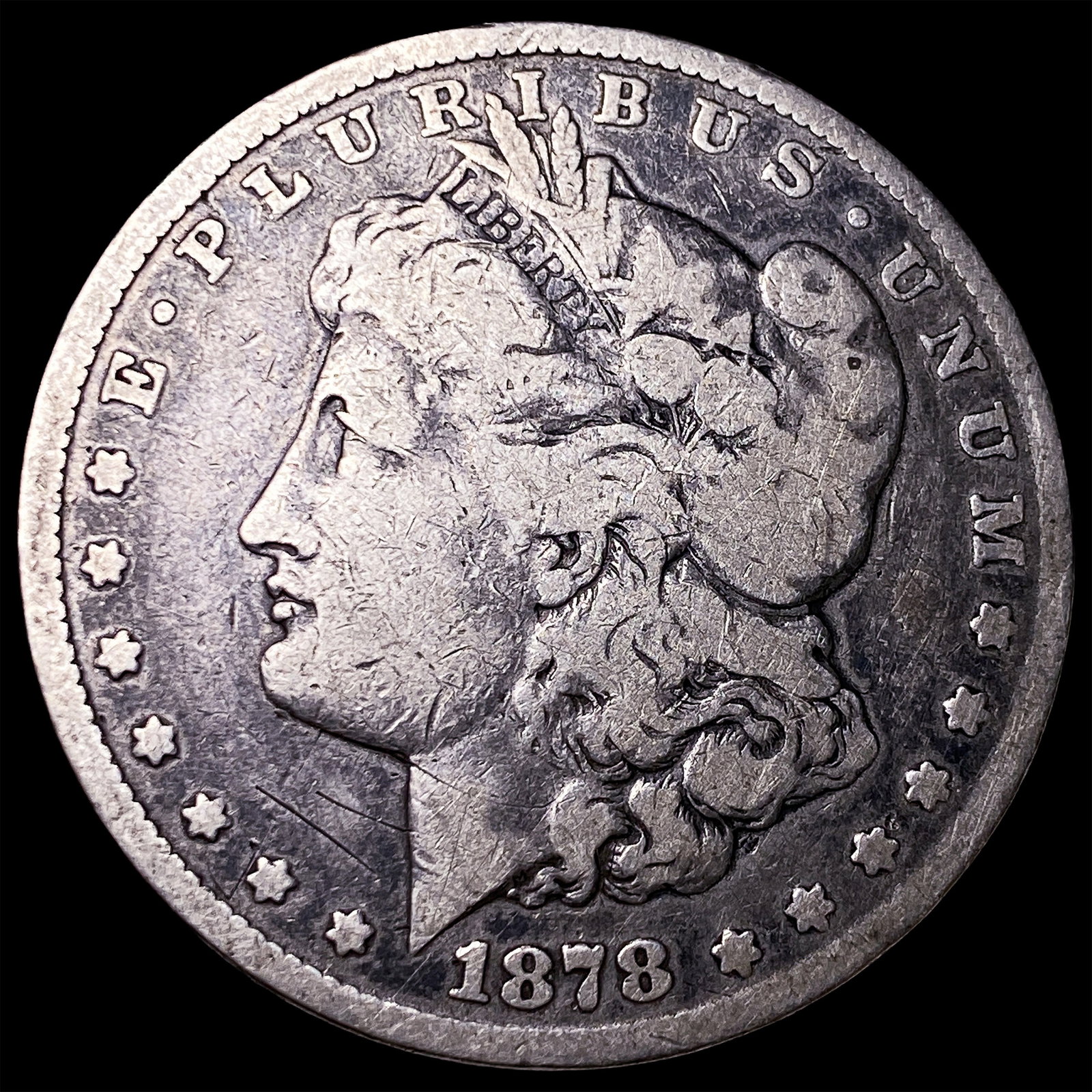 1878-CC Silver Morgan Dollar NICELY CIRCULATED: 1878-CC Silver Morgan Dollar NICELY CIRCULATED