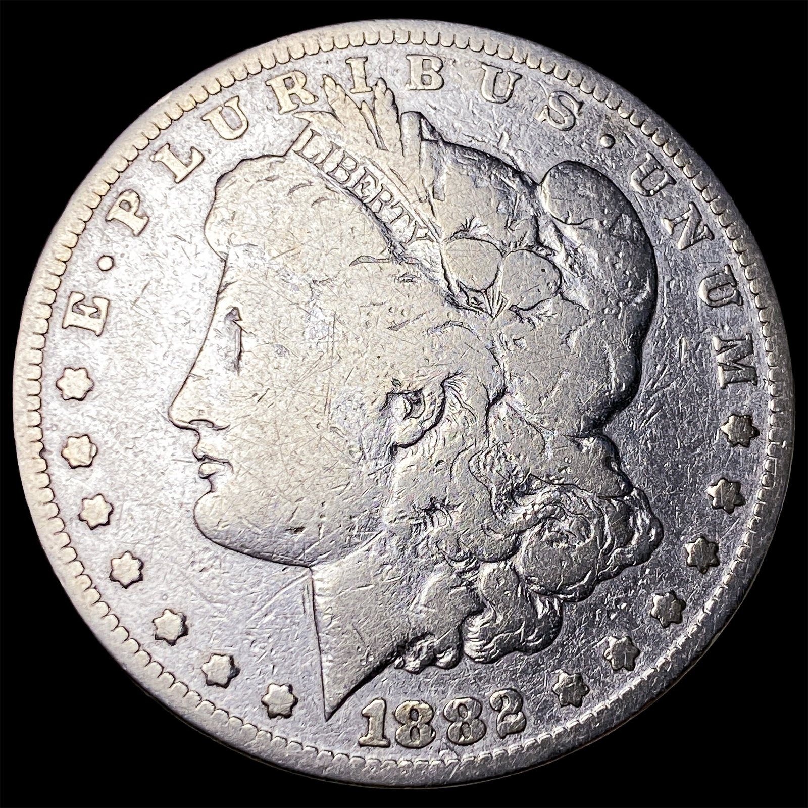 1882-S Silver Morgan Dollar NICELY CIRCULATED: 1882-S Silver Morgan Dollar NICELY CIRCULATED