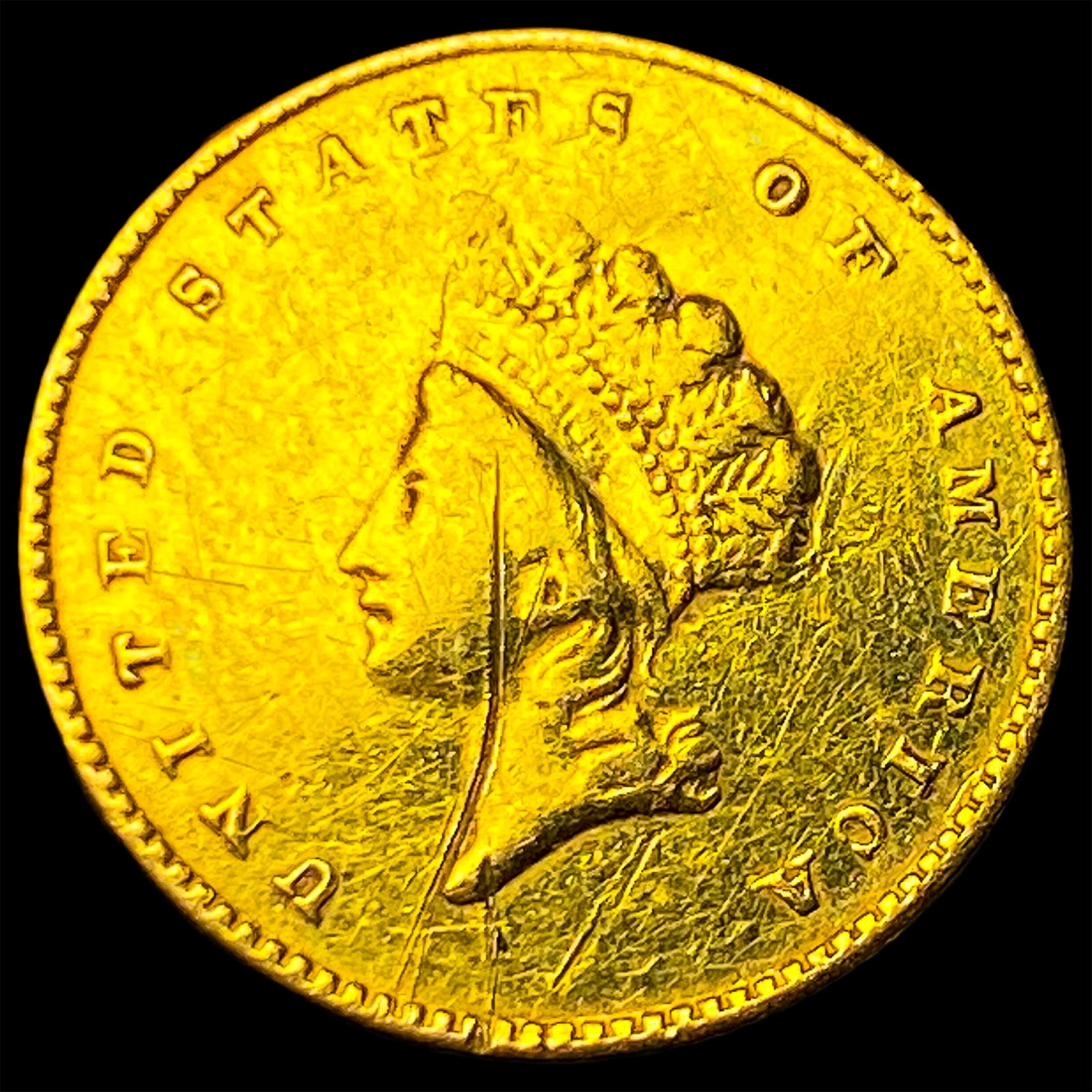 1855 Gold $1 Indian Head (Type 2) HIGH GRADE: 1855 Gold $1 Indian Head (Type 2) HIGH GRADE