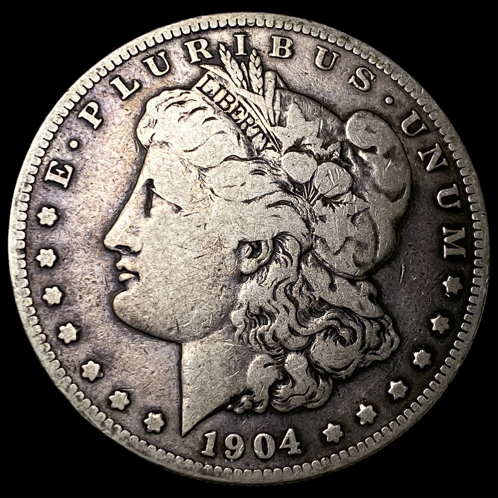 1904-S Silver Morgan Dollar LIGHTLY CIRCULATED: 1904-S Silver Morgan Dollar LIGHTLY CIRCULATED