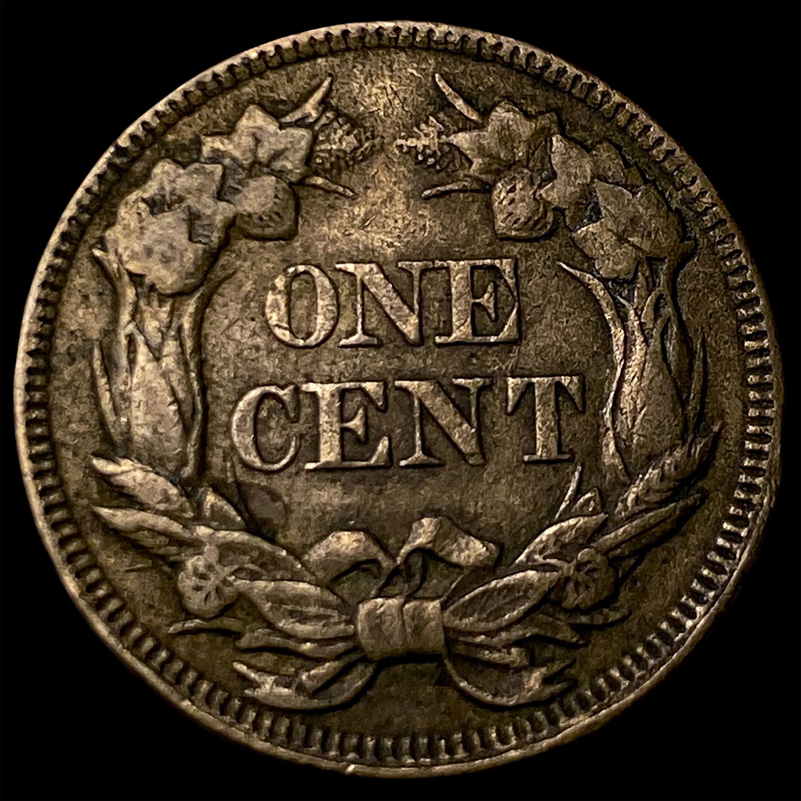 1857 Flying Eagle Cent NEARLY UNCIRCULATED - 2