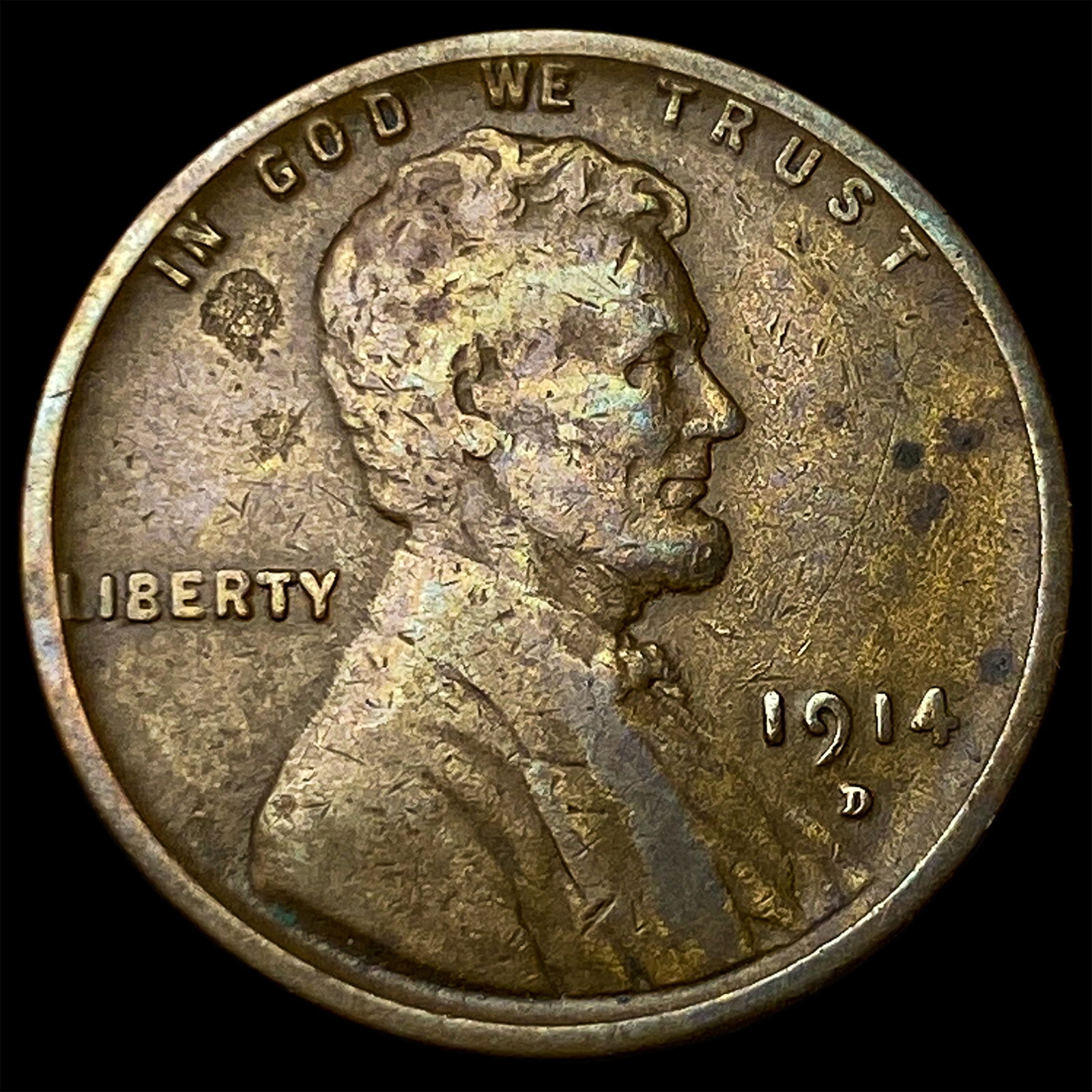1914-D Lincoln Wheat Cent LIGHTLY CIRCULATED: 1914-D Lincoln Wheat Cent LIGHTLY CIRCULATED
