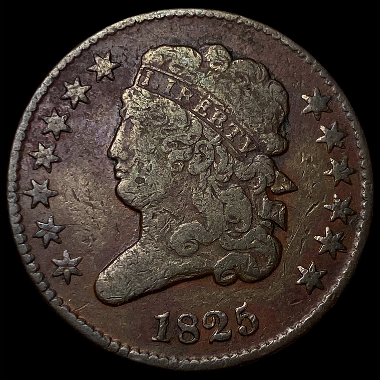 1825 Classic Head Half Cent LIGHTLY CIRCULATED (1 of 2)