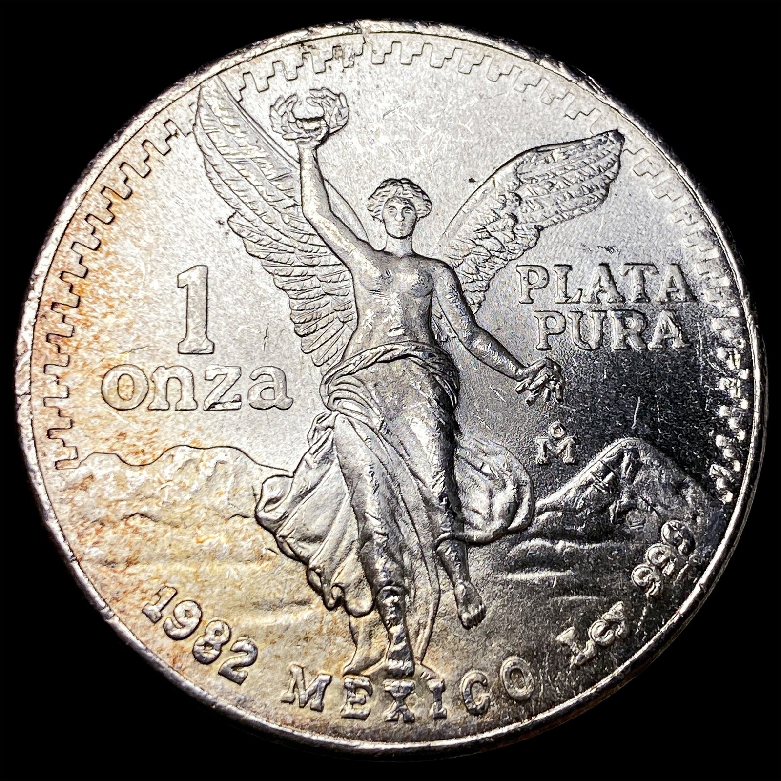 1982 Mexico Silver 1 Onza Libertad SUPERB GEM BU: 1982 Mexico Silver 1 Onza Libertad SUPERB GEM BU