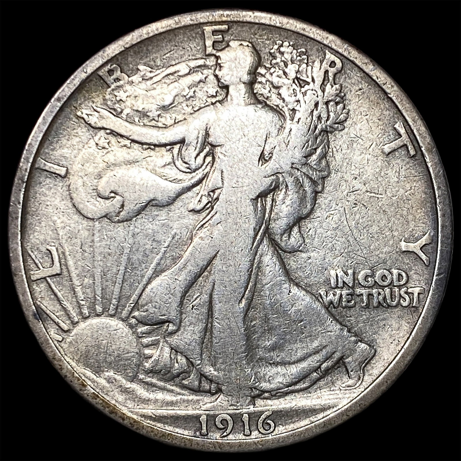 1916 Walking Liberty Half Dollar LIGHTLY CIRCULATED (1 of 2)