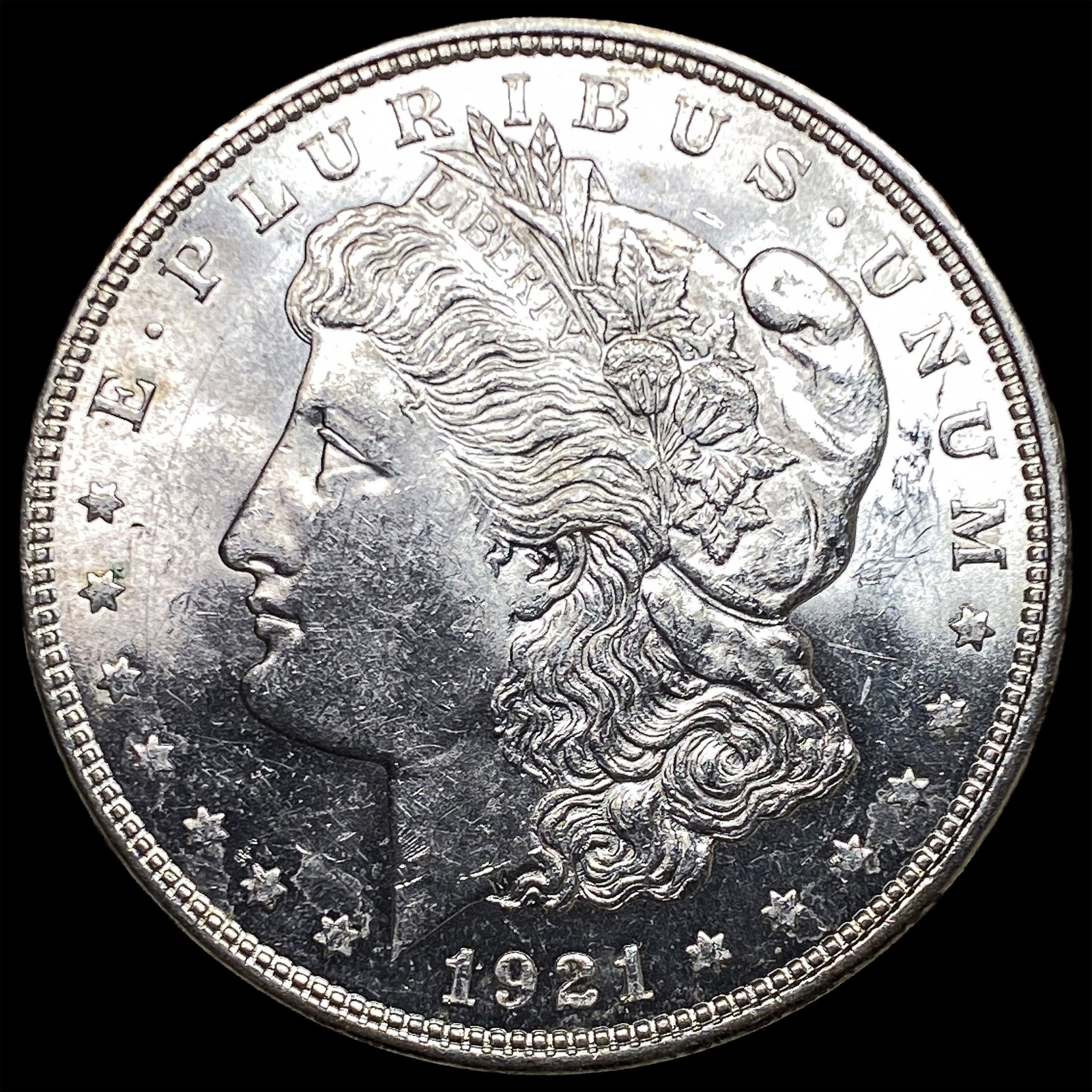 1921 Silver Morgan Dollar CHOICE BU: 1921 Silver Morgan Dollar CHOICE BU