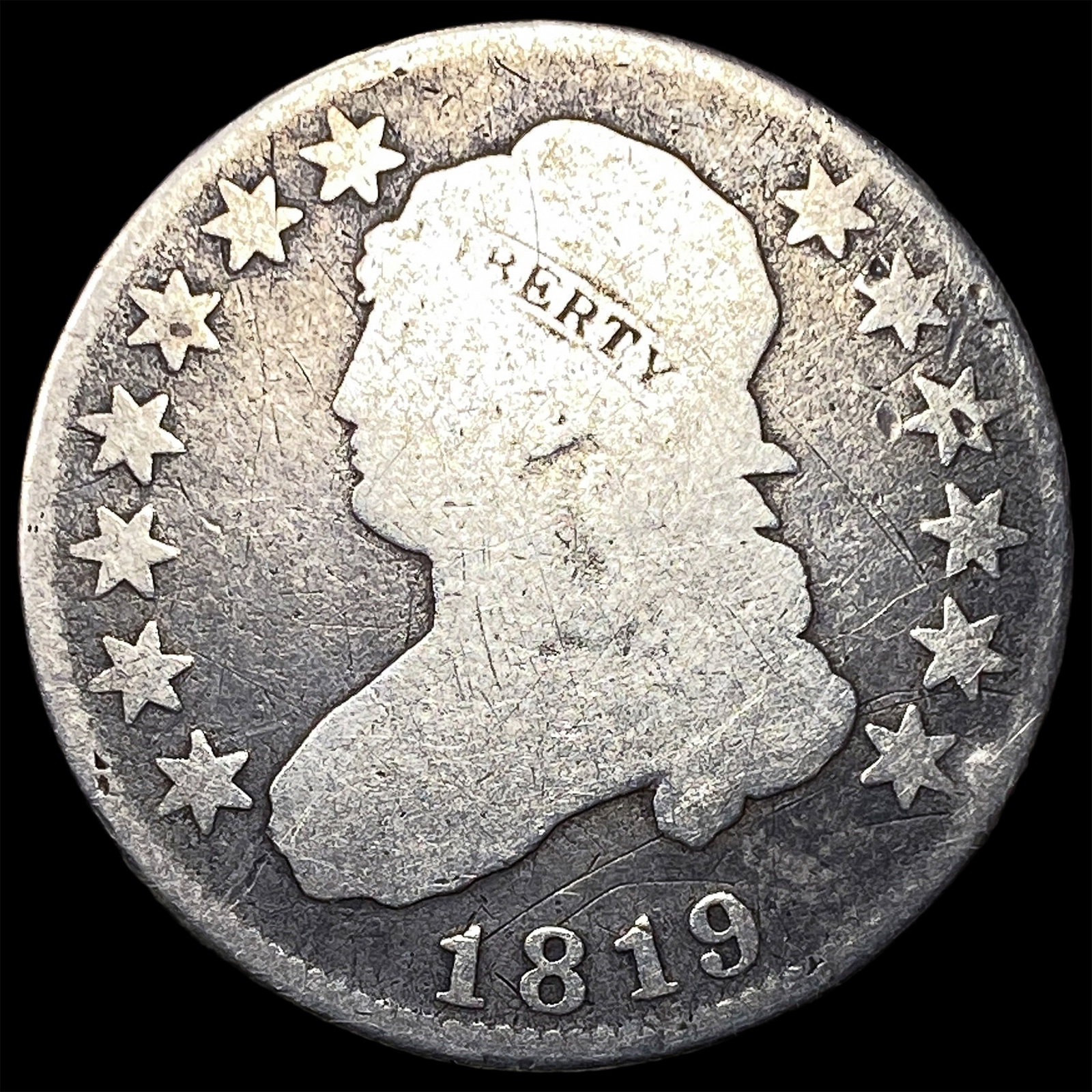 1819 Capped Bust Quarter NICELY CIRCULATED (1 of 2)