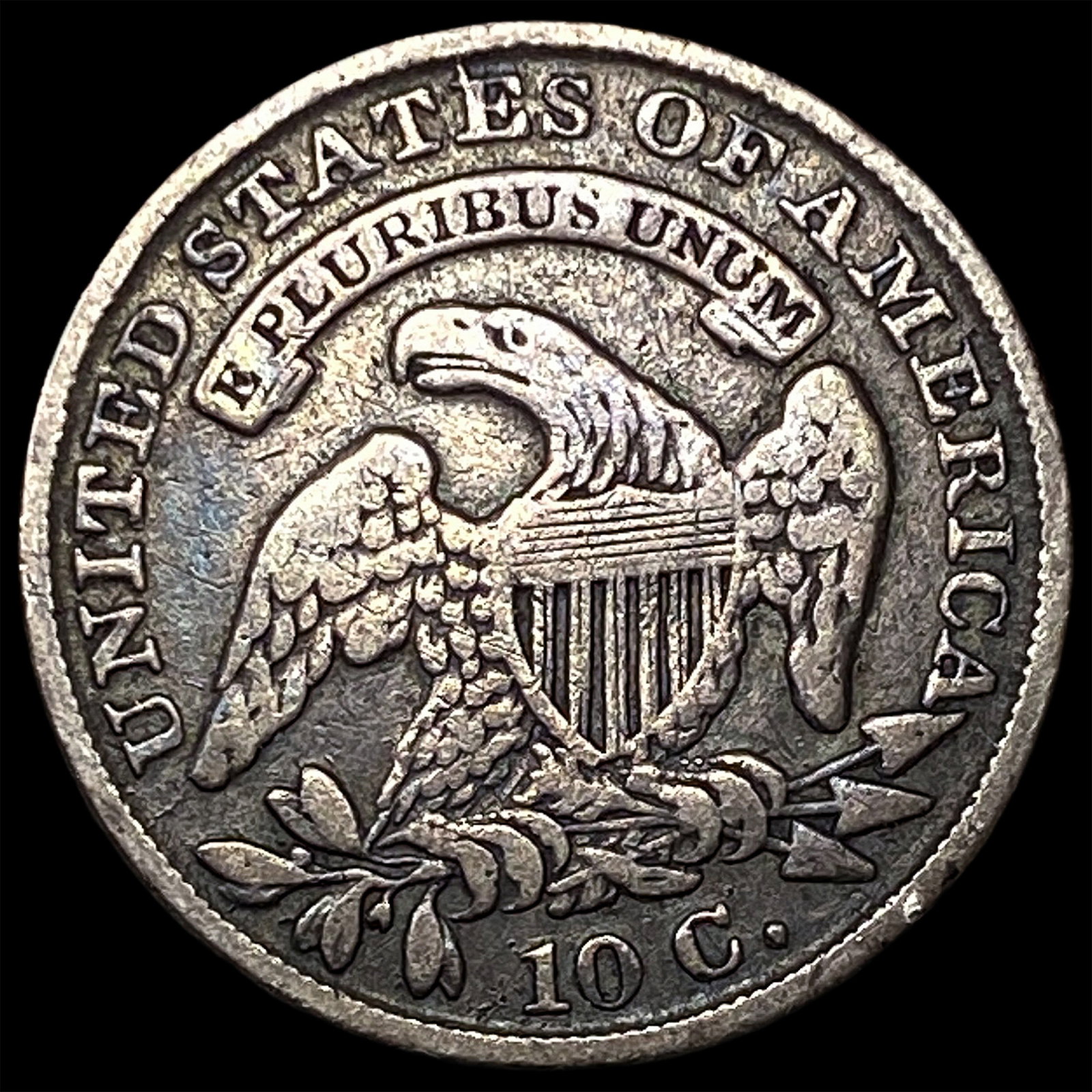 1833 Capped Bust Silver Dime LIGHTLY CIRCULATED - 2