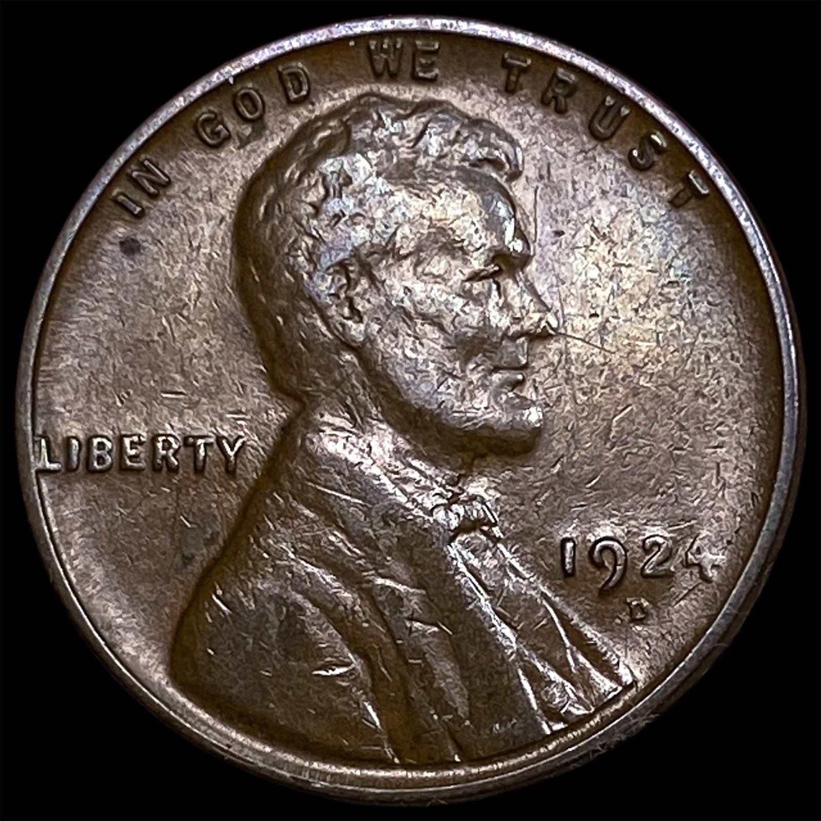 1924-D Lincoln Wheat Cent NEARLY UNCIRCULATED: 1924-D Lincoln Wheat Cent NEARLY UNCIRCULATED