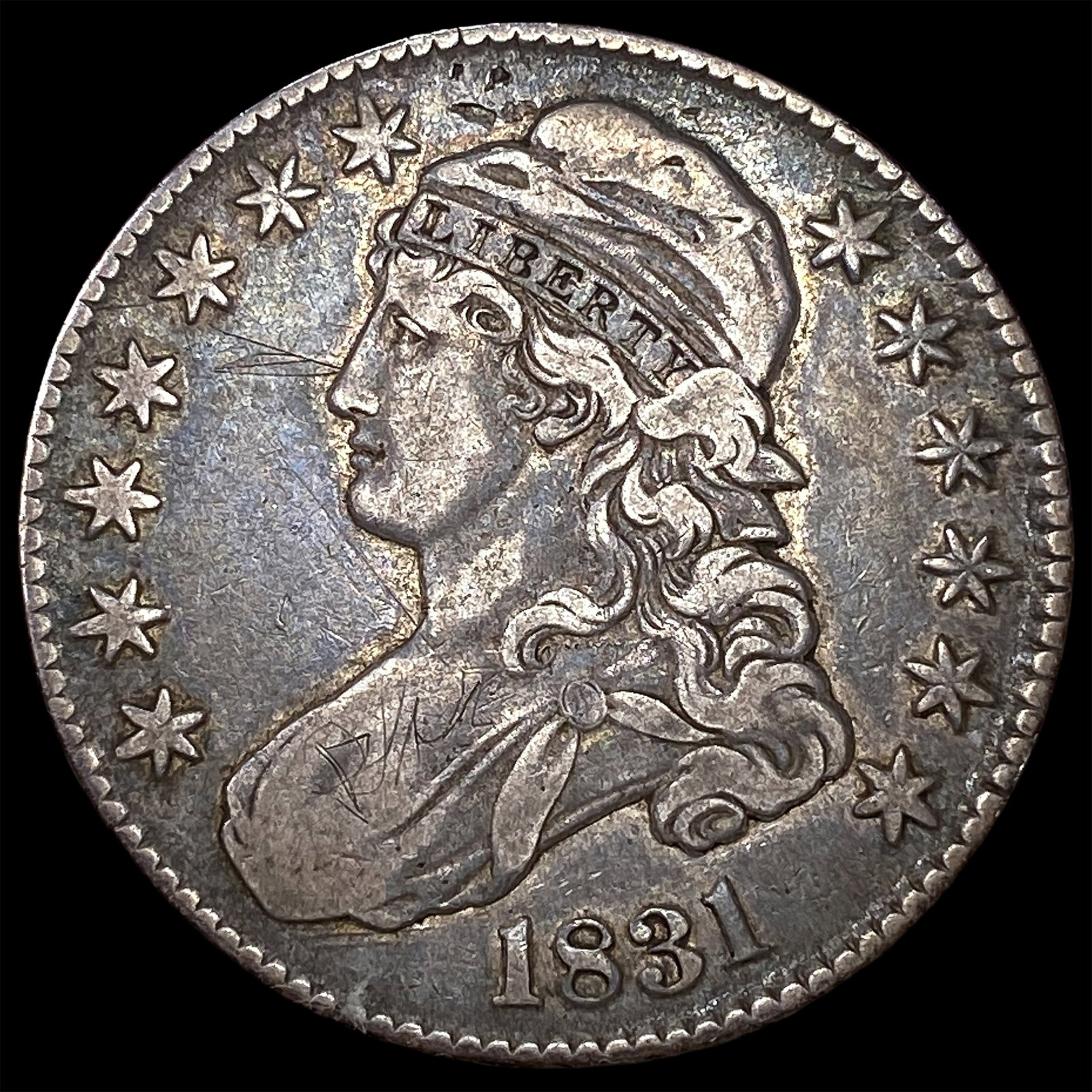 1831 Capped Bust Half Dollar NEARLY UNCIRCULATED (1 of 2)