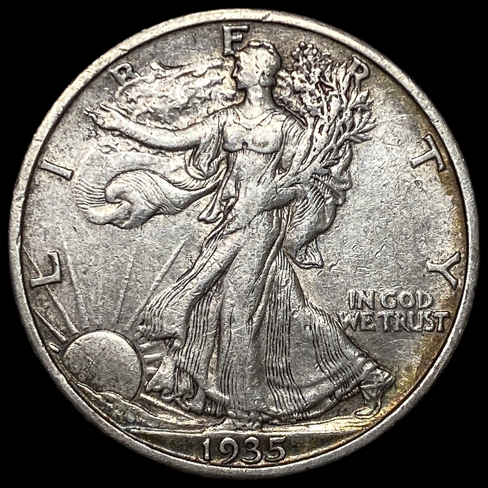 1935-S Silver Half Dollar NEARLY UNCIRCULATED: 1935-S Silver Half Dollar NEARLY UNCIRCULATED