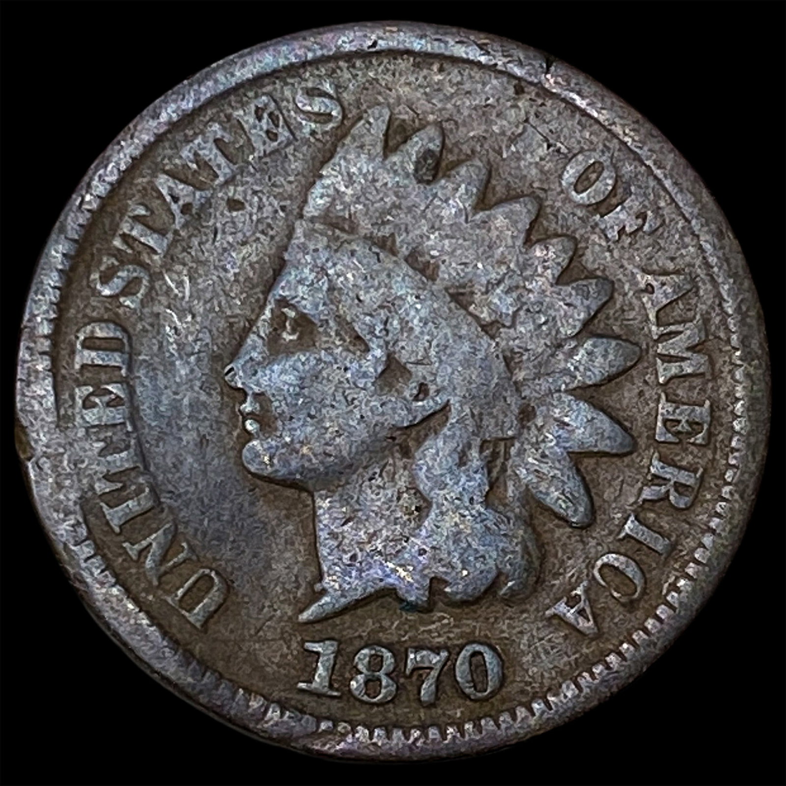 1870 Indian Head Cent NICELY CIRCULATED: 1870 Indian Head Cent NICELY CIRCULATED