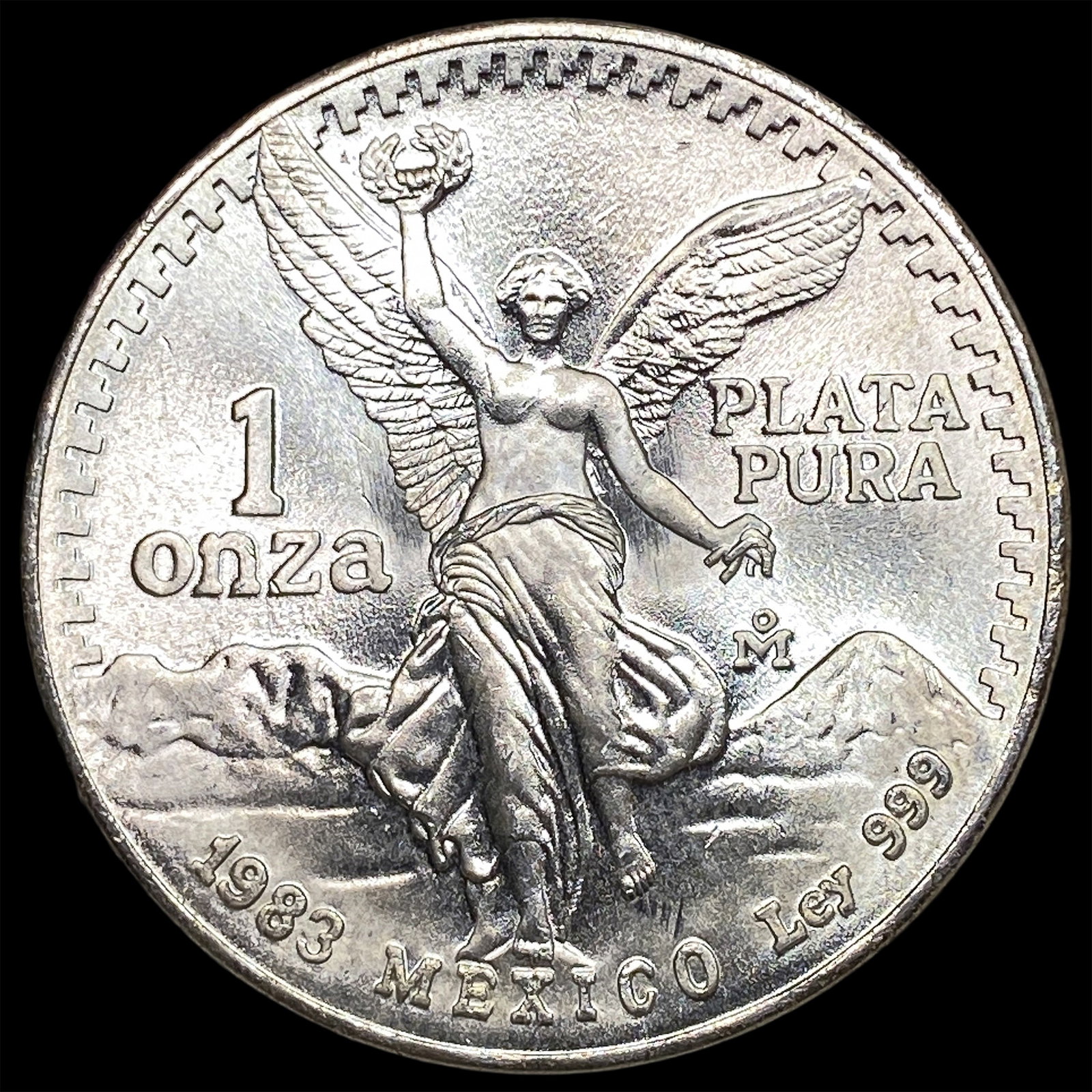 1983 Mexico Silver 1 Onza Libertad SUPERB GEM BU: 1983 Mexico Silver 1 Onza Libertad SUPERB GEM BU